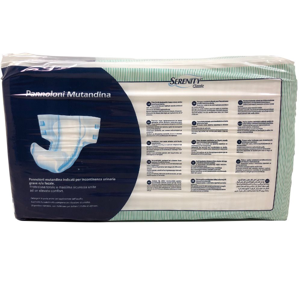 Verpackung mit Abbildungen zur Anwendung von Inkontinenzprodukten.