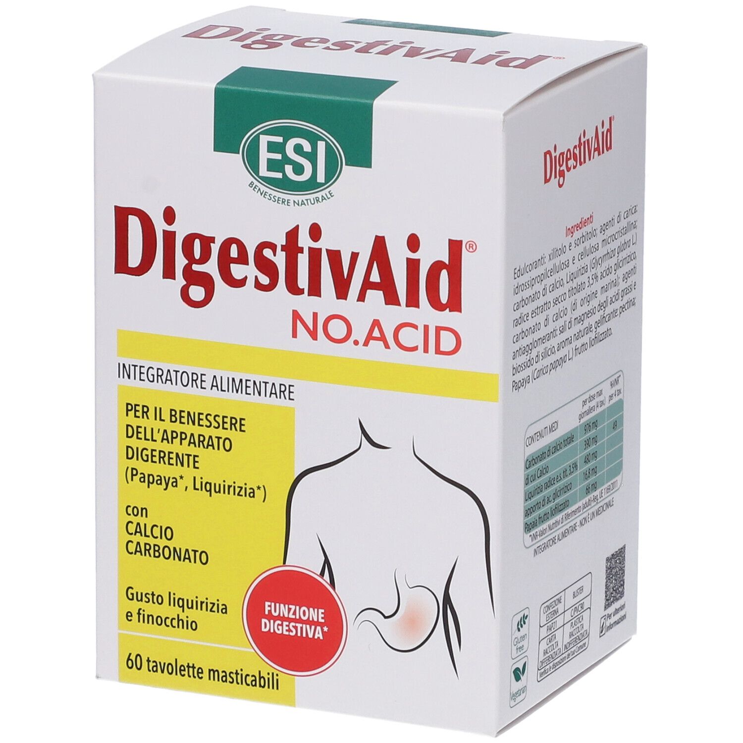 ESI Digestivaid NO Acid 60Tav 60 St Tabletten