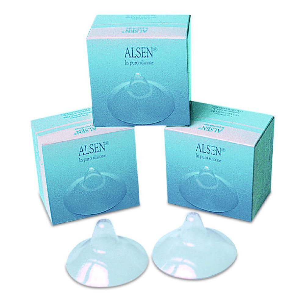 Tre scatole e due coppette trasparenti. Sulle scatole è presente il marchio "ALSEN" e la scritta "la pure silicone".