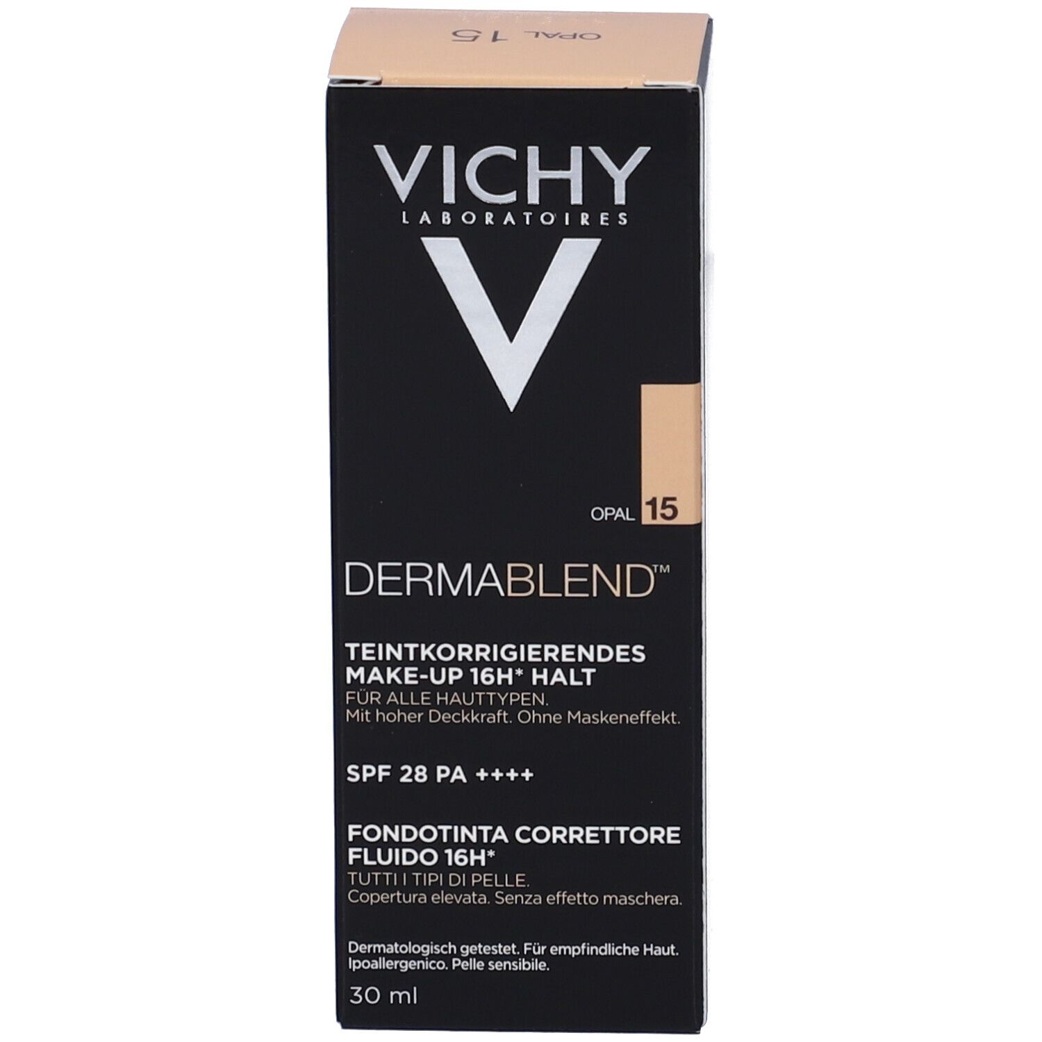 Vichy Dermablend Make-up 15 Opal. Confezione.