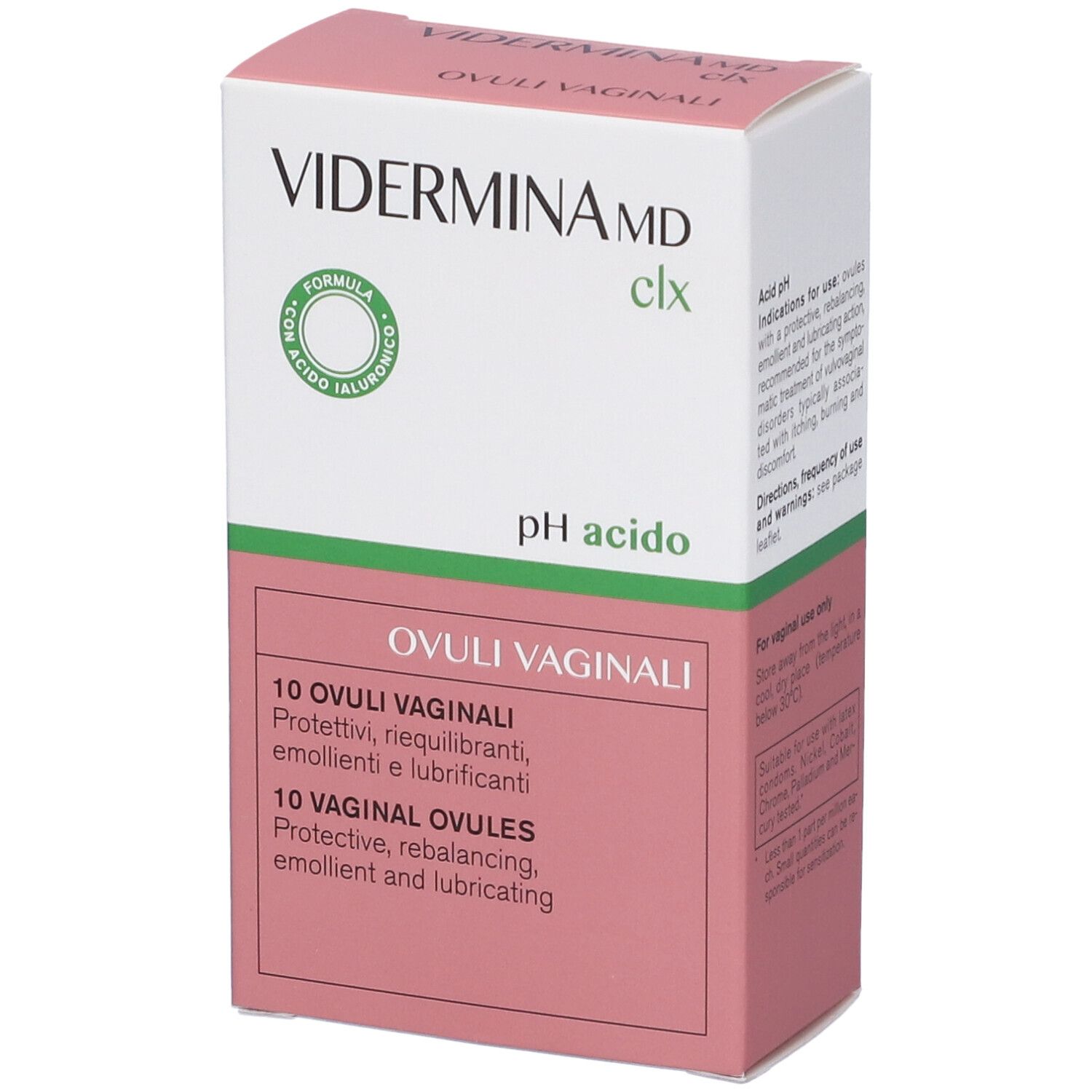 Vidermina Clx Ovuli Vaginali 10 Pz Redcare