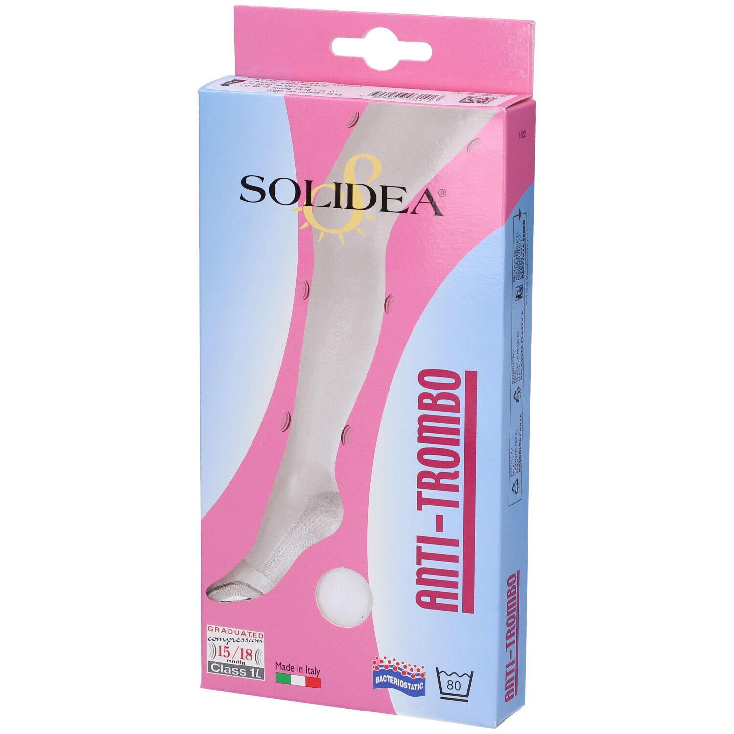 SOLIDEA Calze Anti-Trombo Bianco Taglia M