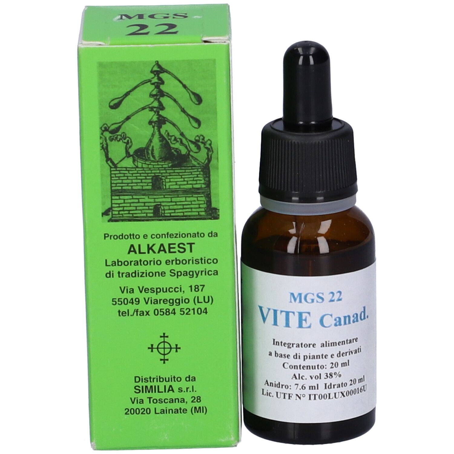 Mgs22 Vite Canad Macerato Glicerico Spg 20 Ml