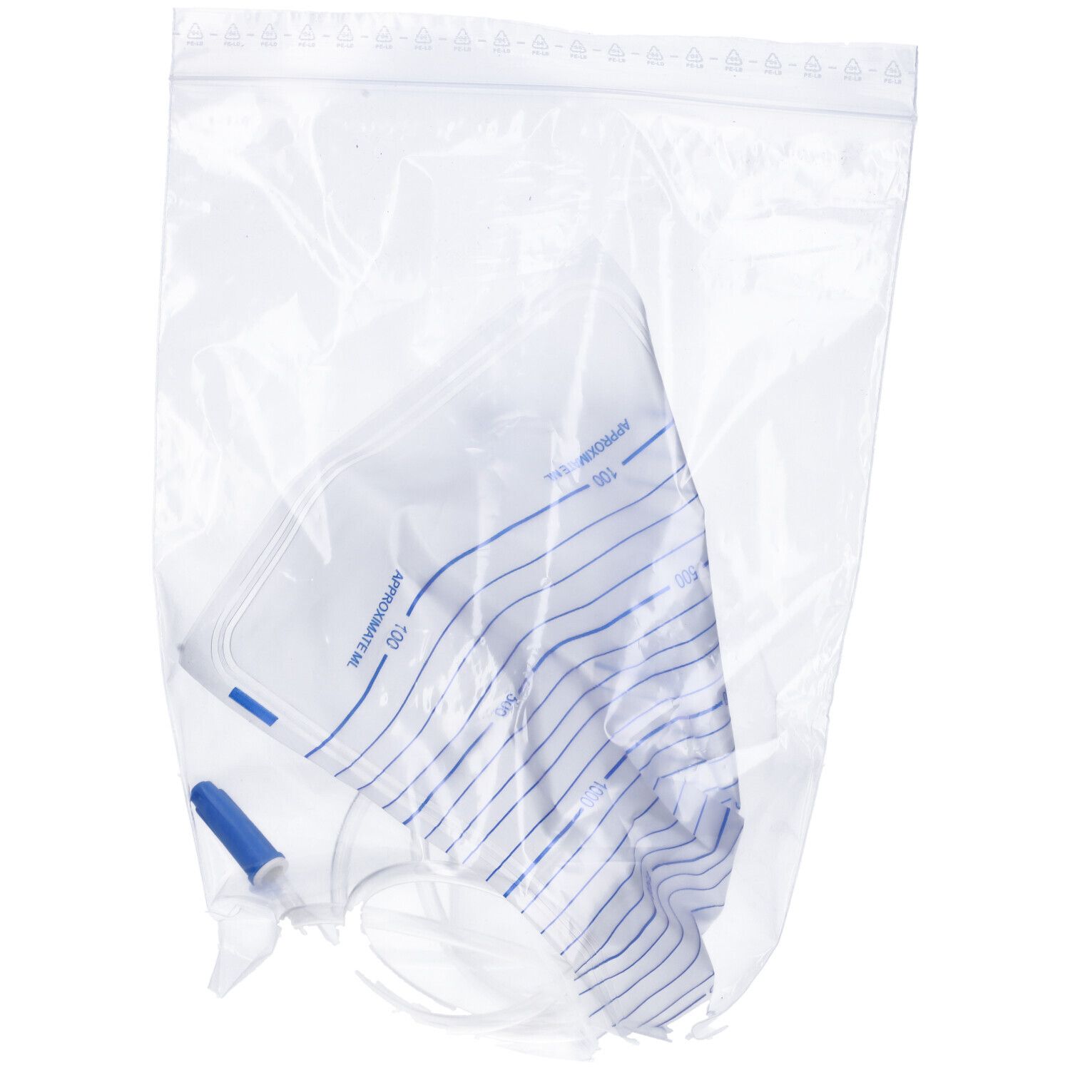 Meds Sacca Raccolta Urina in PVC Tubo da 130cm Capienza 2 Litri