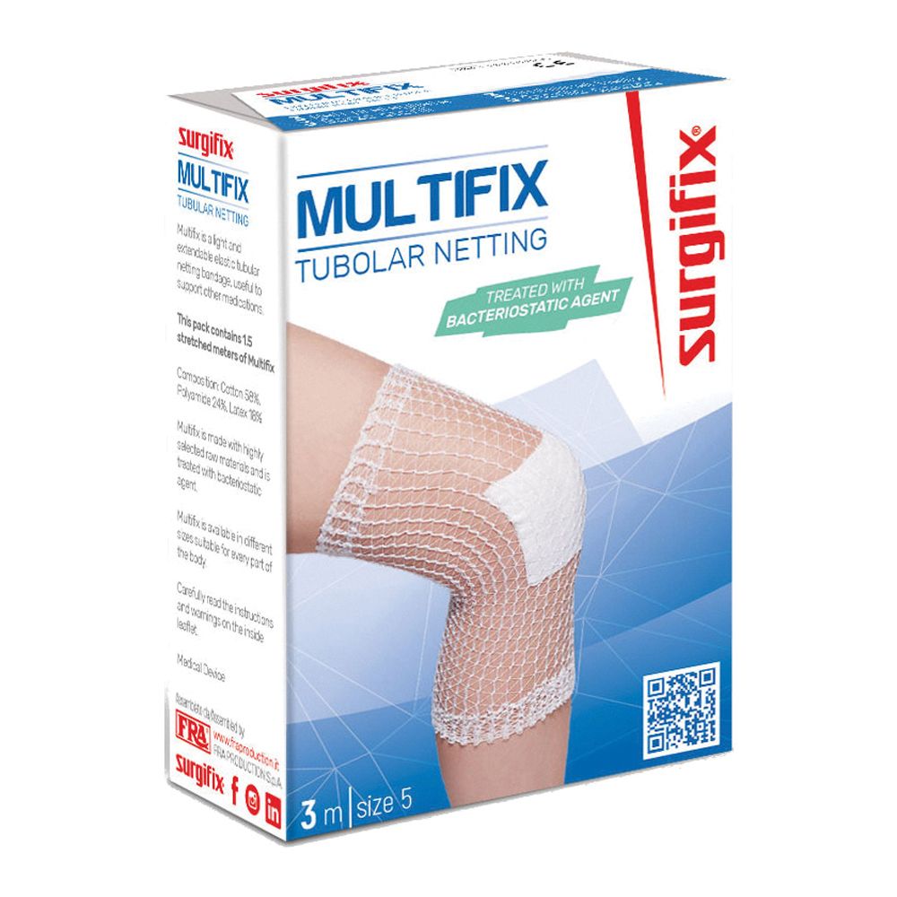 Surgifix Benda Rete Multifix Sanitized Gamba Ginocchio 5 x 300 cm