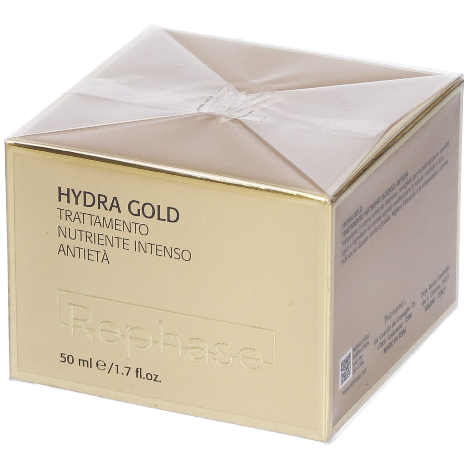 Pdmtobemaintained Rephase Hydra Gold Tratt Crema Ultraidratante Antietà 50 Ml Per La Pelle