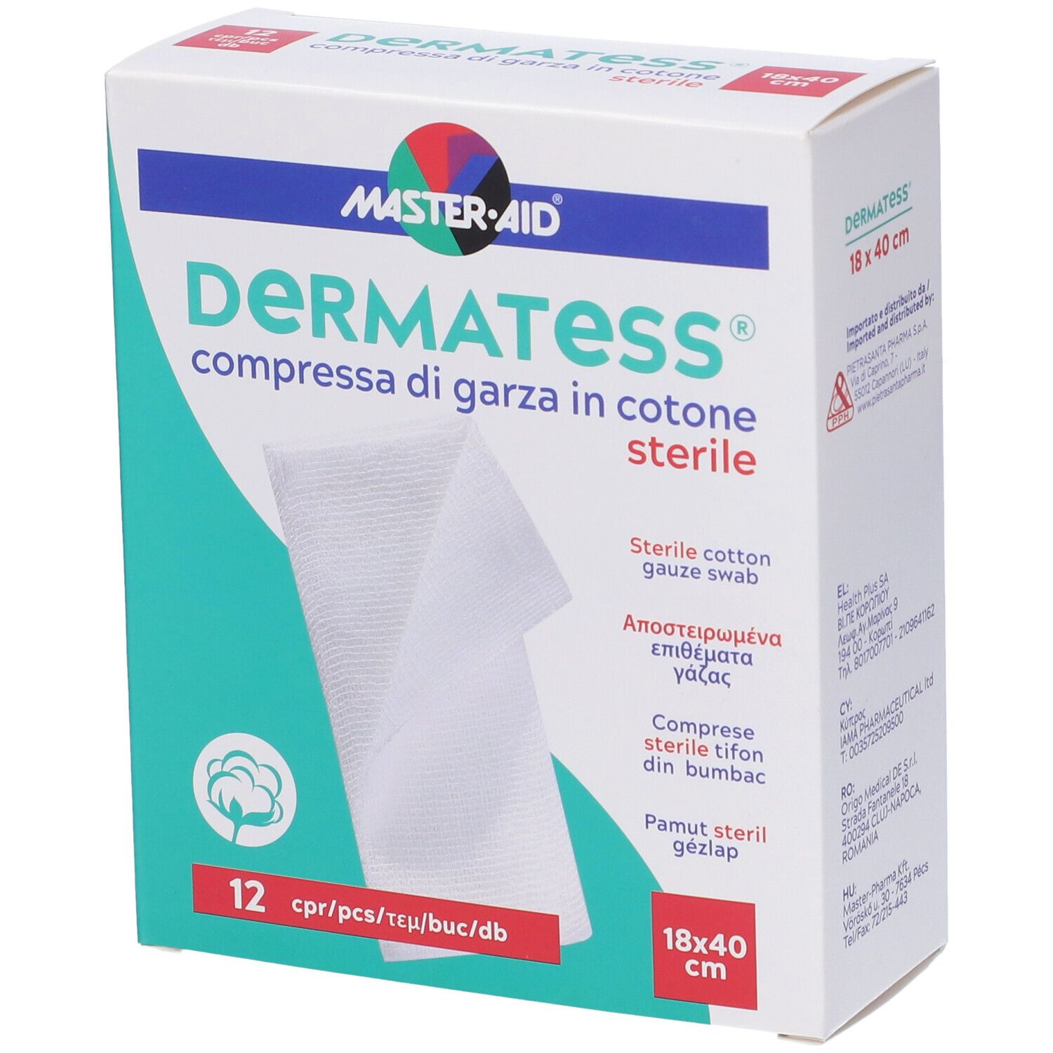 Dermatess COT Garza 18X40 12Pz 12 St Gaze