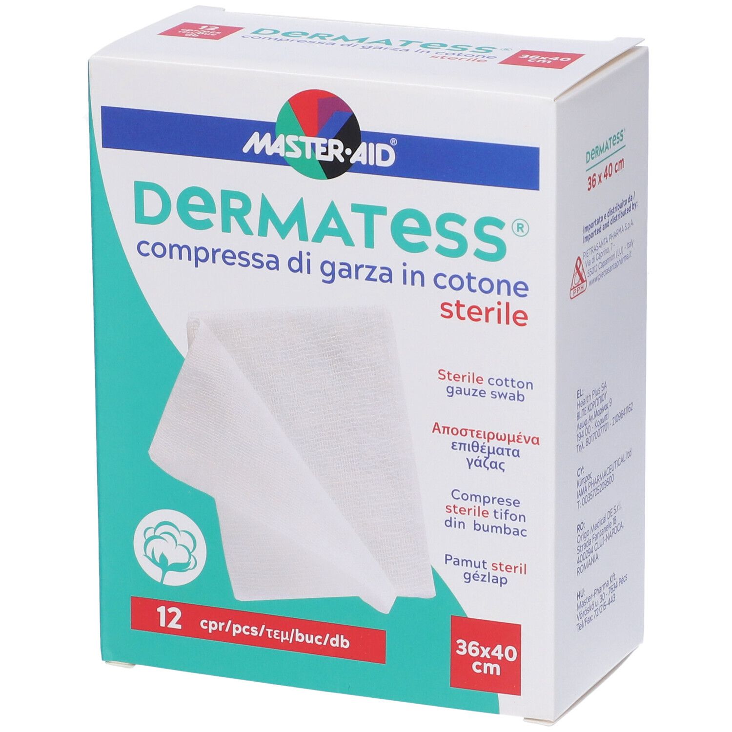 Dermatess COT Garza 36X40 12Pz 12 St Gaze