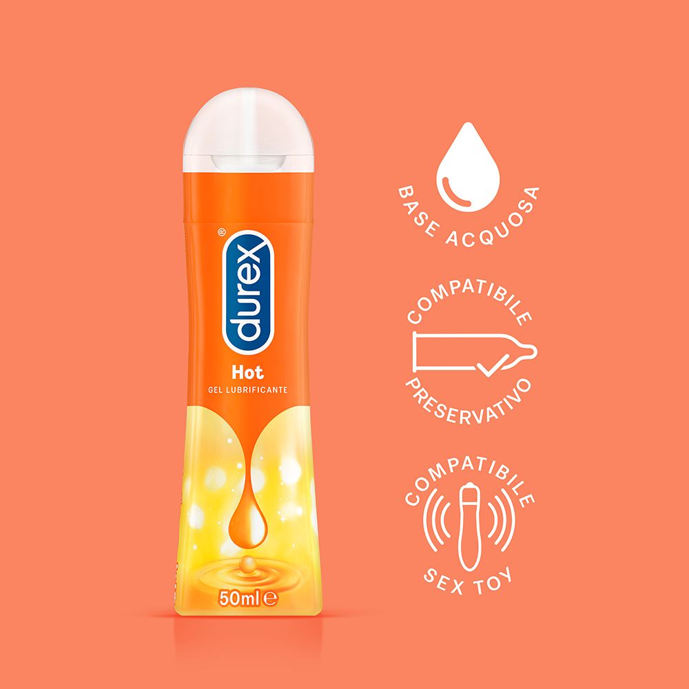Durex Hot Gel, 50ml, Gleitmittel auf Wasserbasis.