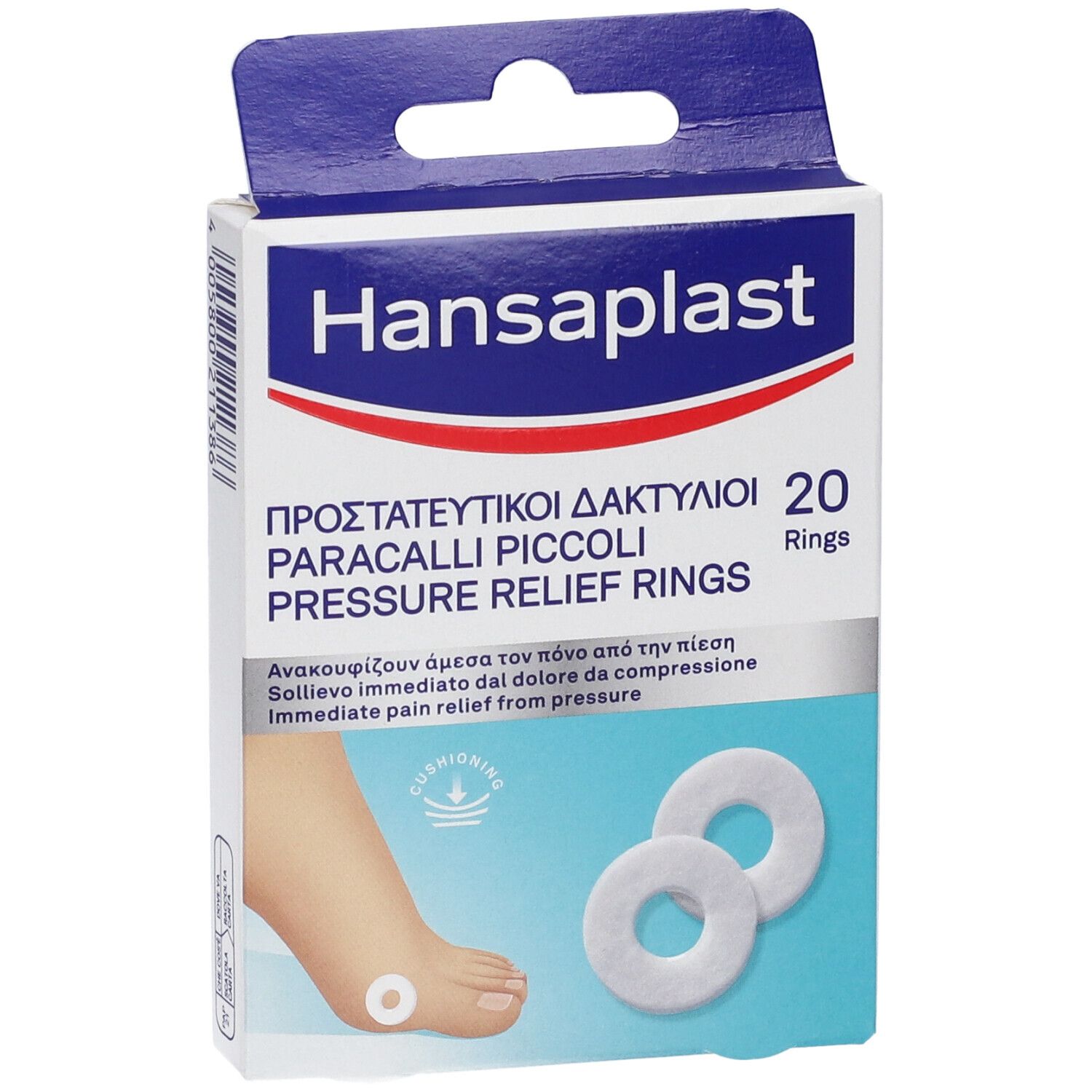 Hansaplast Druckentlastungsringe für Hühneraugen, 20 Stück.