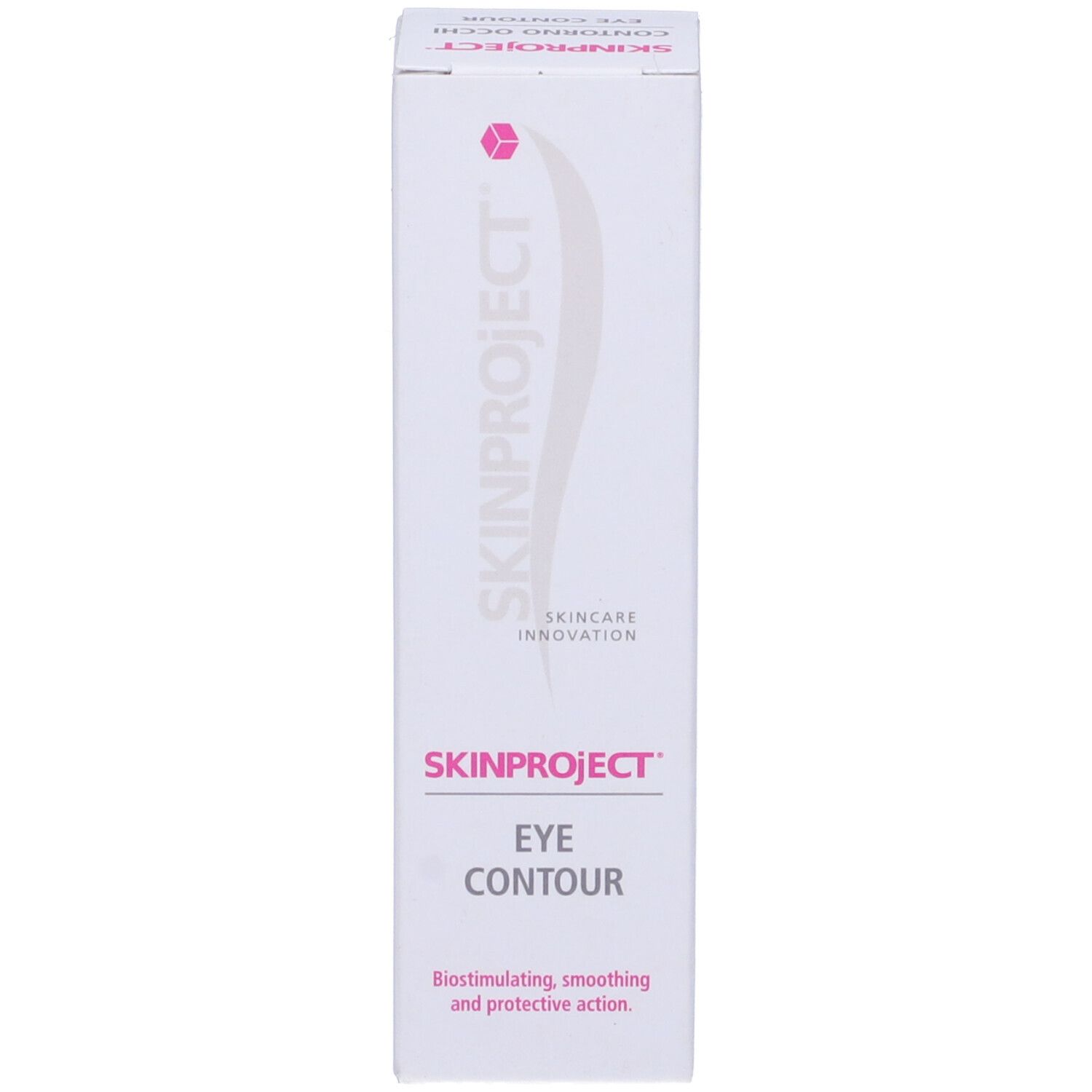 Scatola bianca. Stampato: SKINPROJECT, EYE CONTOUR.