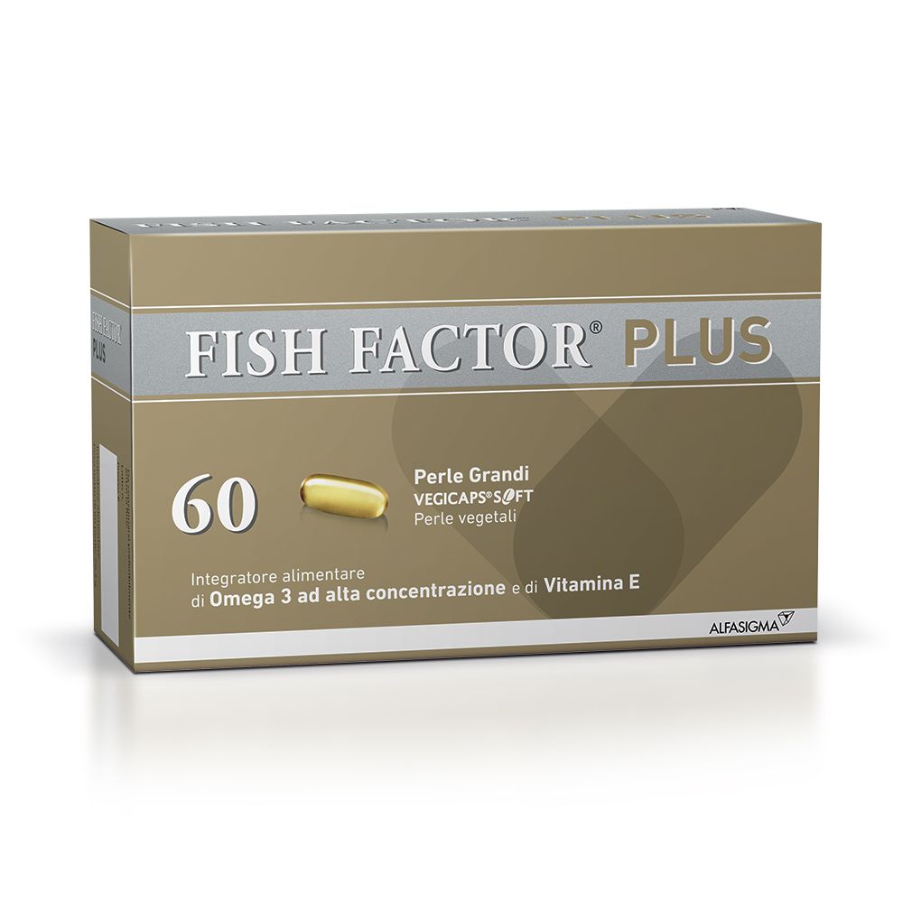 Fish Factor Plus Integratore di Omega 3, Perle Grandi
