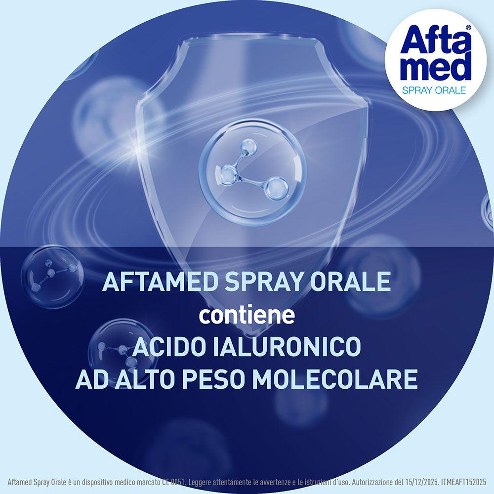 Aftamed Spray Orale enthält Hyaluronsäure. Molekülstruktur. Für die Behandlung von Aphten.