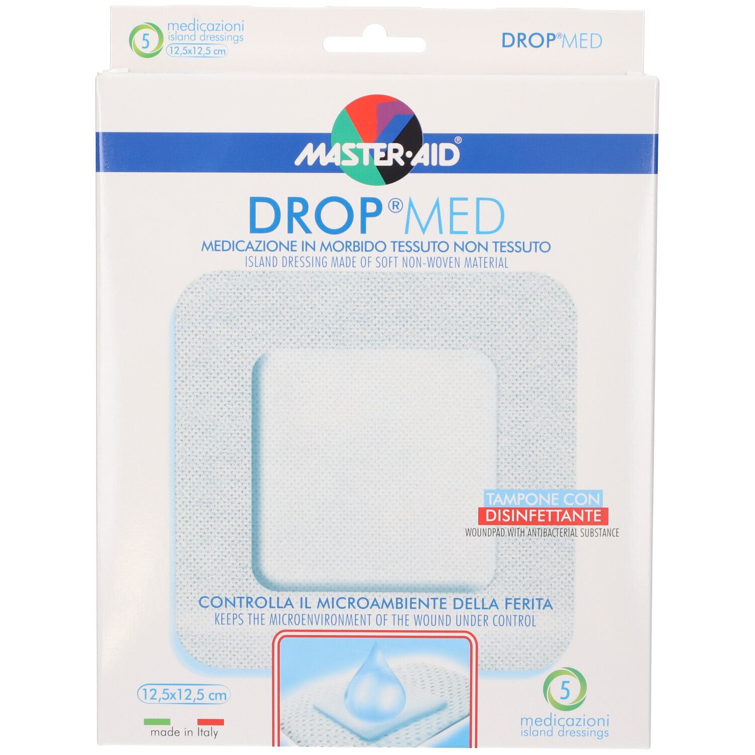 M-Aid Drop MED 12,5X12,5 5P 5 St Pflaster