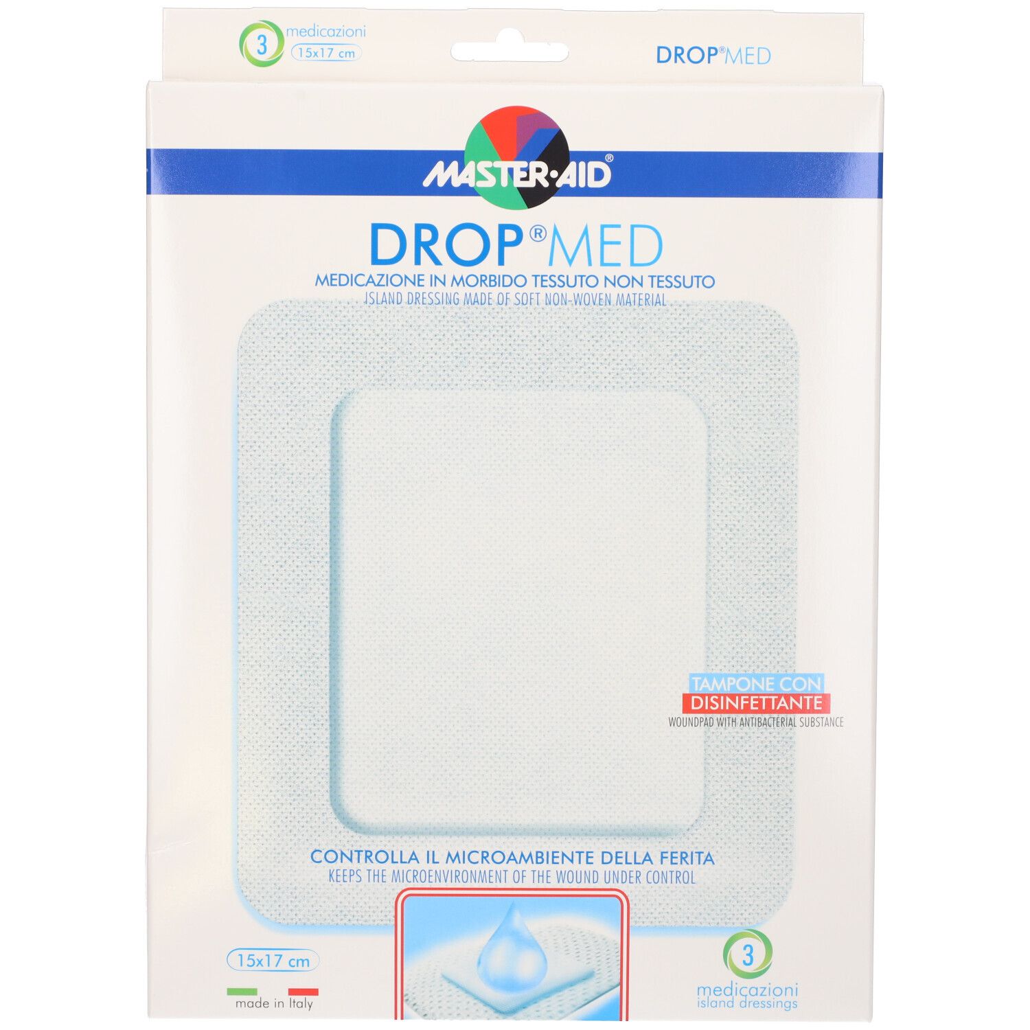 M-Aid Drop MED 15X17 3P 3 St Pflaster