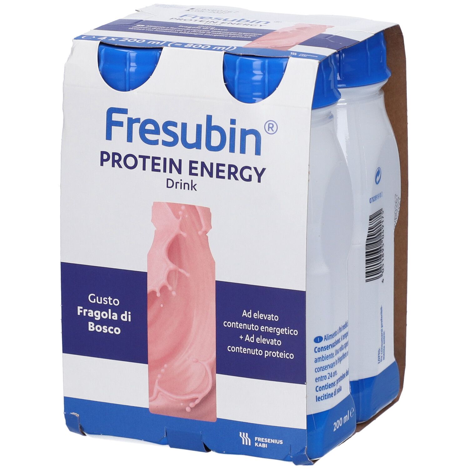 Fresubin Protein Energy Drink Fragola, confezione da 4.