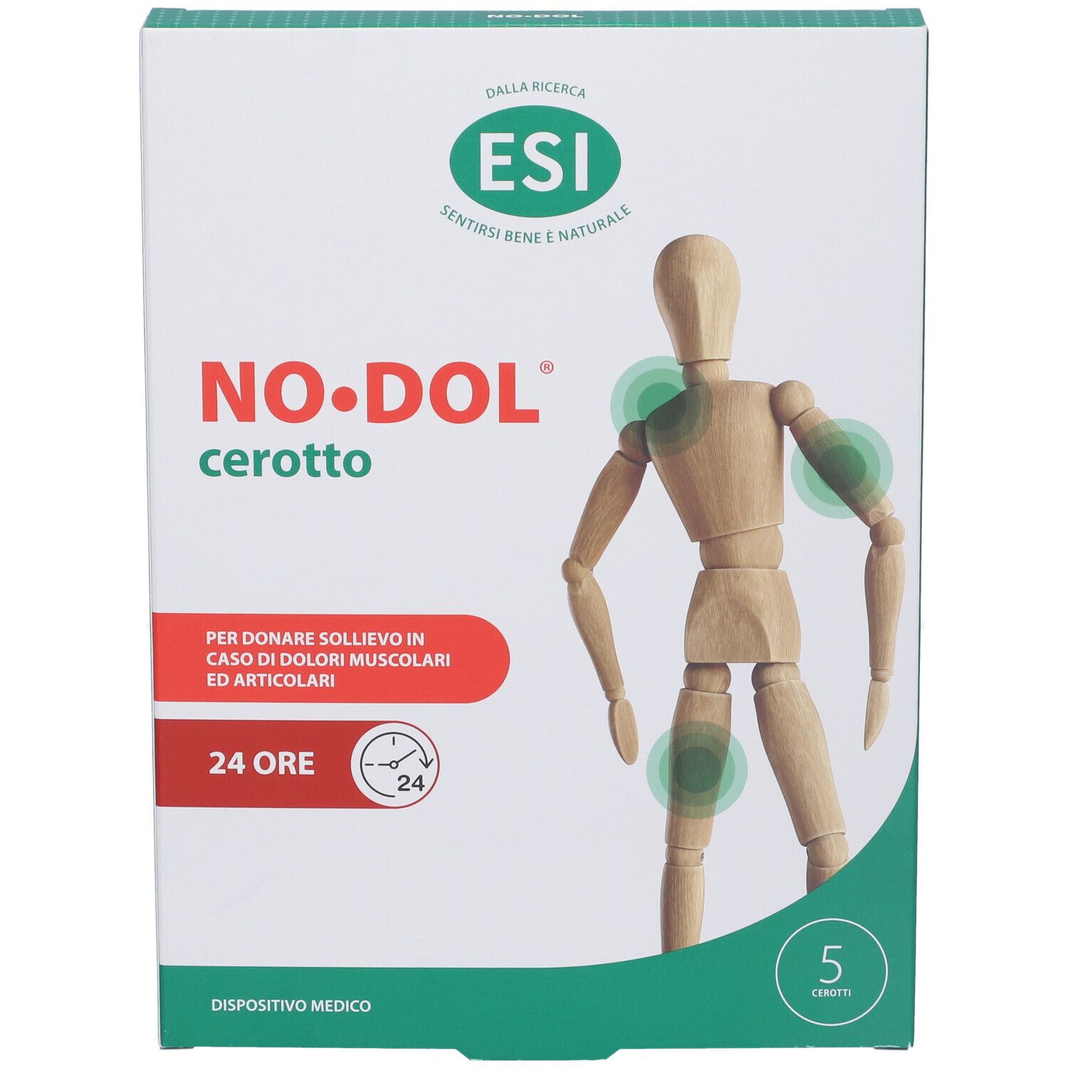 NO-DOL Cerotto: Pflaster zur Linderung von Muskel- und Gelenkschmerzen, 5 Stück.