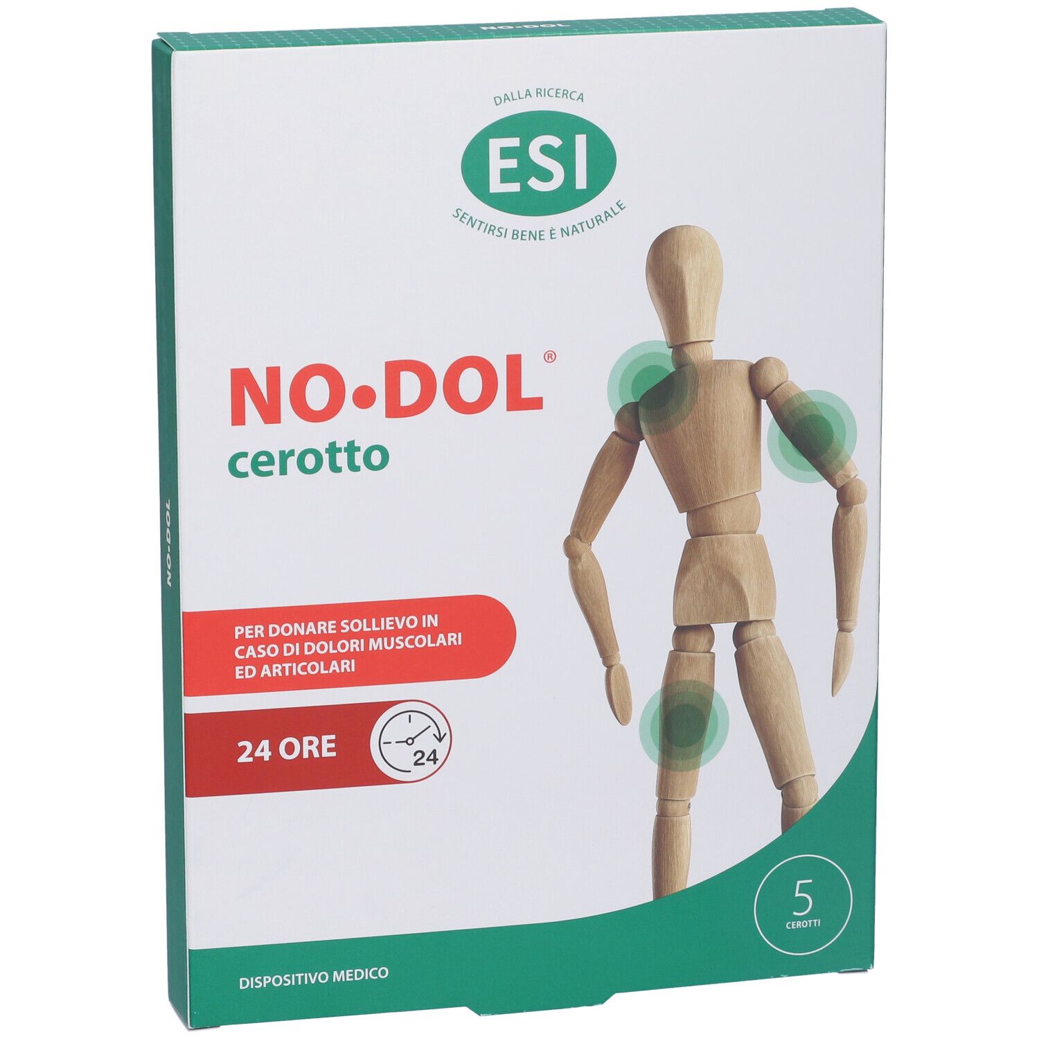 NO-DOL Cerotto: Pflaster zur Linderung von Muskel- und Gelenkschmerzen, 5 Stück.