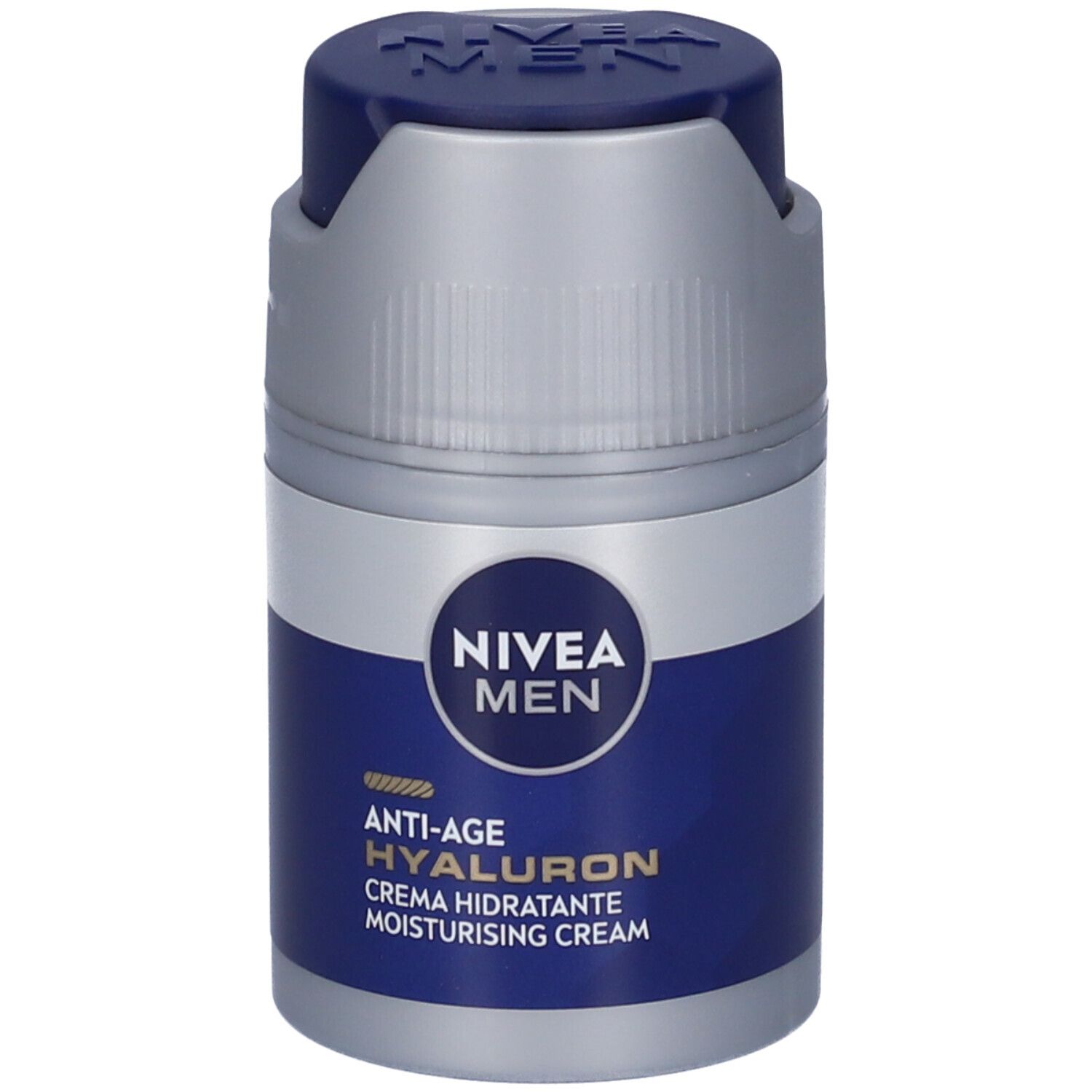 Nivea Uomo Men Anti-Age Hyaluron Crema Viso Idratante Fp15 50 Ml, Viso Antirughe Pelli Mature Ml