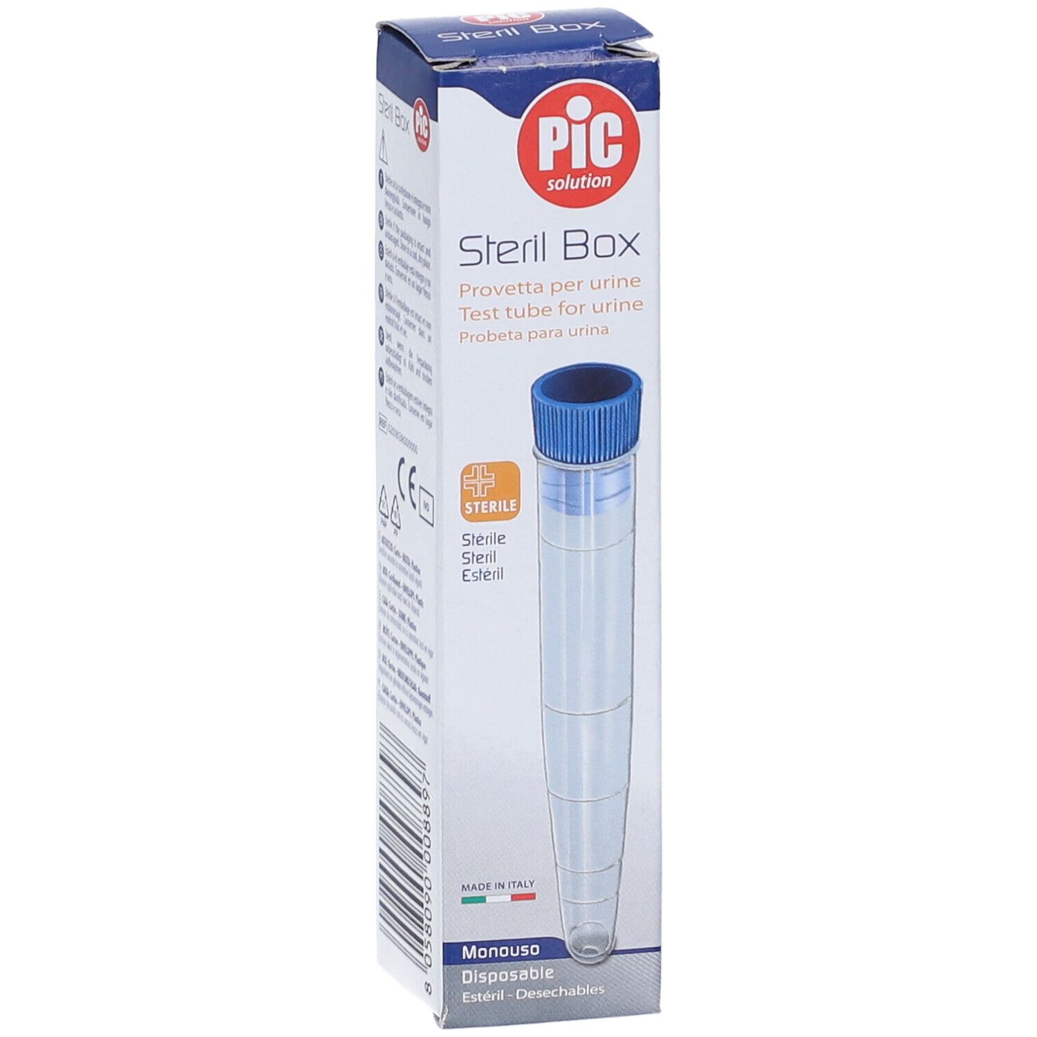 Clogin Lavanda vaginale, pH 4.5, blaue und weiße Verpackung mit Anwendungshinweisen.