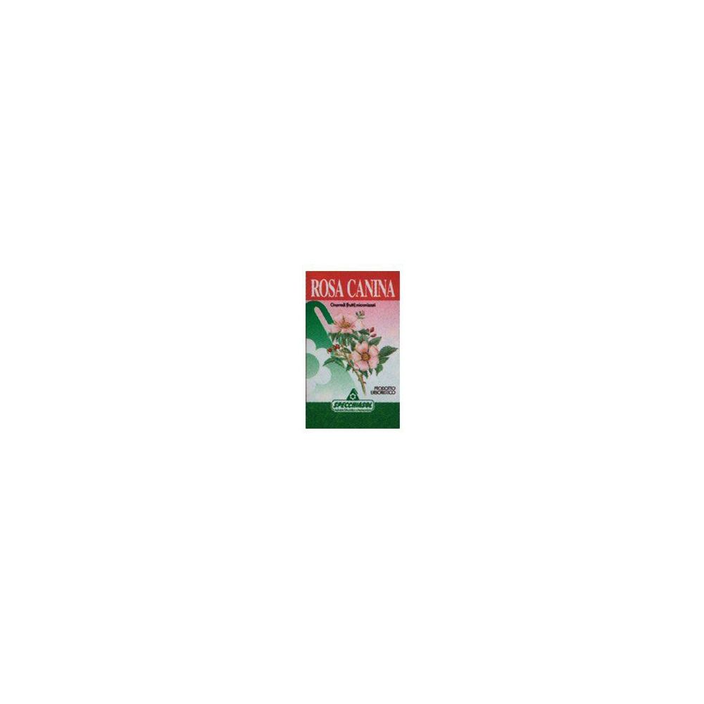 Scatola con immagine del prodotto e scritta "Rosa Canina".