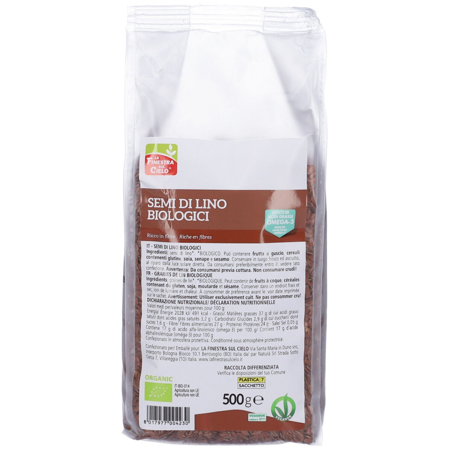 Finestra Sul Cielo Semi Lino - Omega3 - 500g - Immagine 6