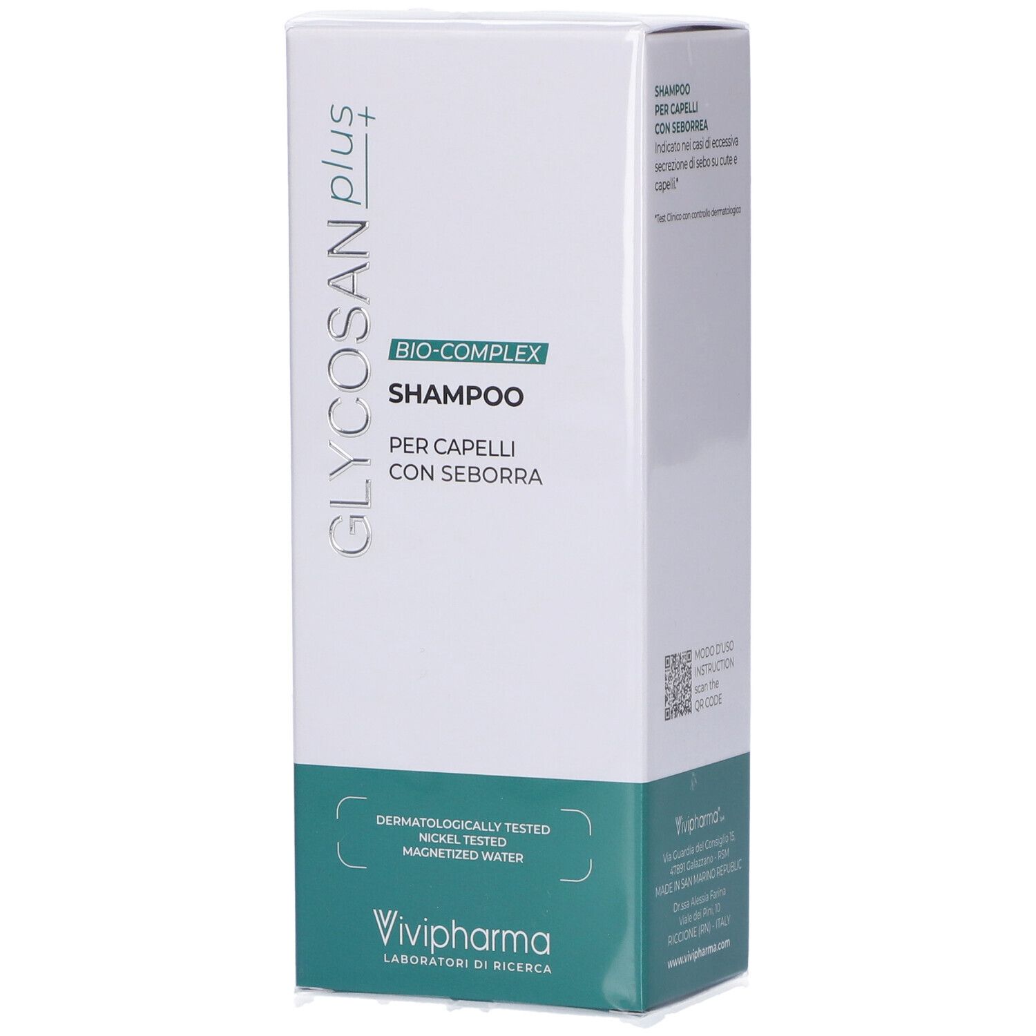 Vivipharma Glycosan Plus Bio-Complex Shampoo Seborrea Per Capelli Con Seborea 200Ml - Immagine 3