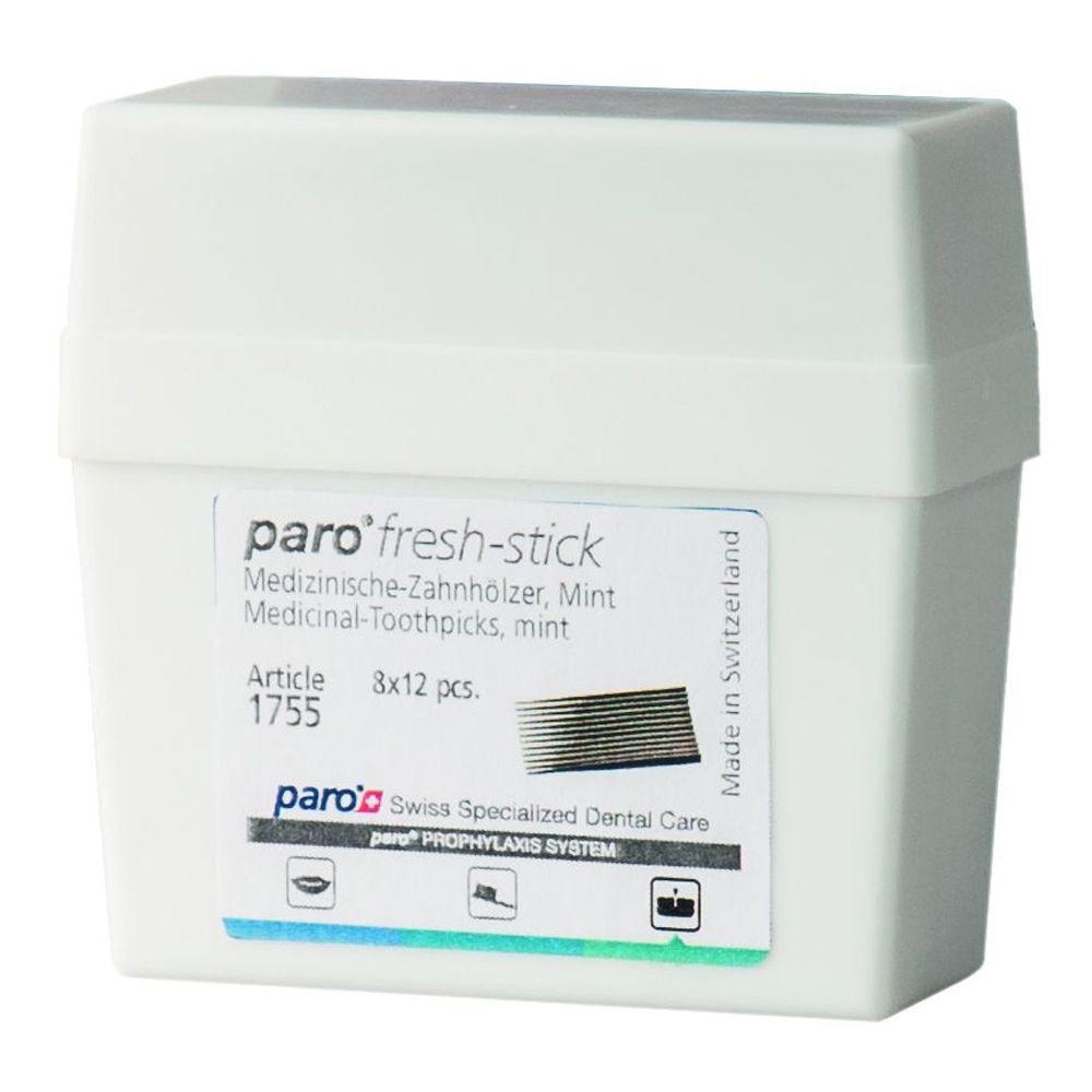 Paro 7-1755 Fresh Sticks Stuzzicadenti Medi Aromatizzati Menta 96 Pz