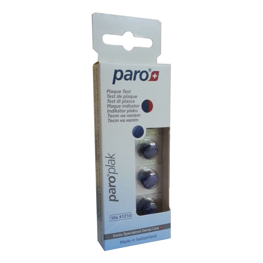 Paro 7-1210 Plak Pastiglie Rilevatrici Placca Rosso/Blu 10 Pz