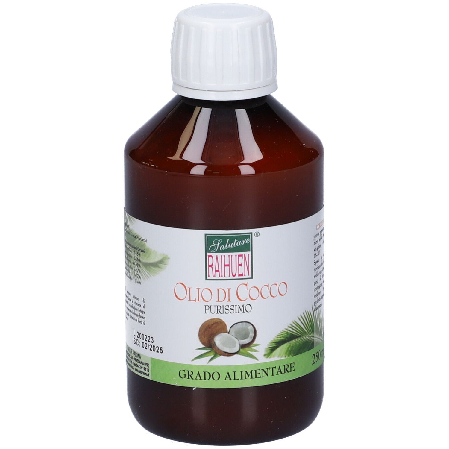 Raihuen Olio Cocco Grado Alimentare