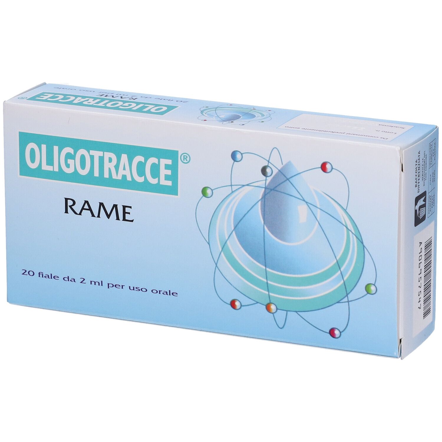 Oligotracce Rame 20 Fiale 2 Ml
