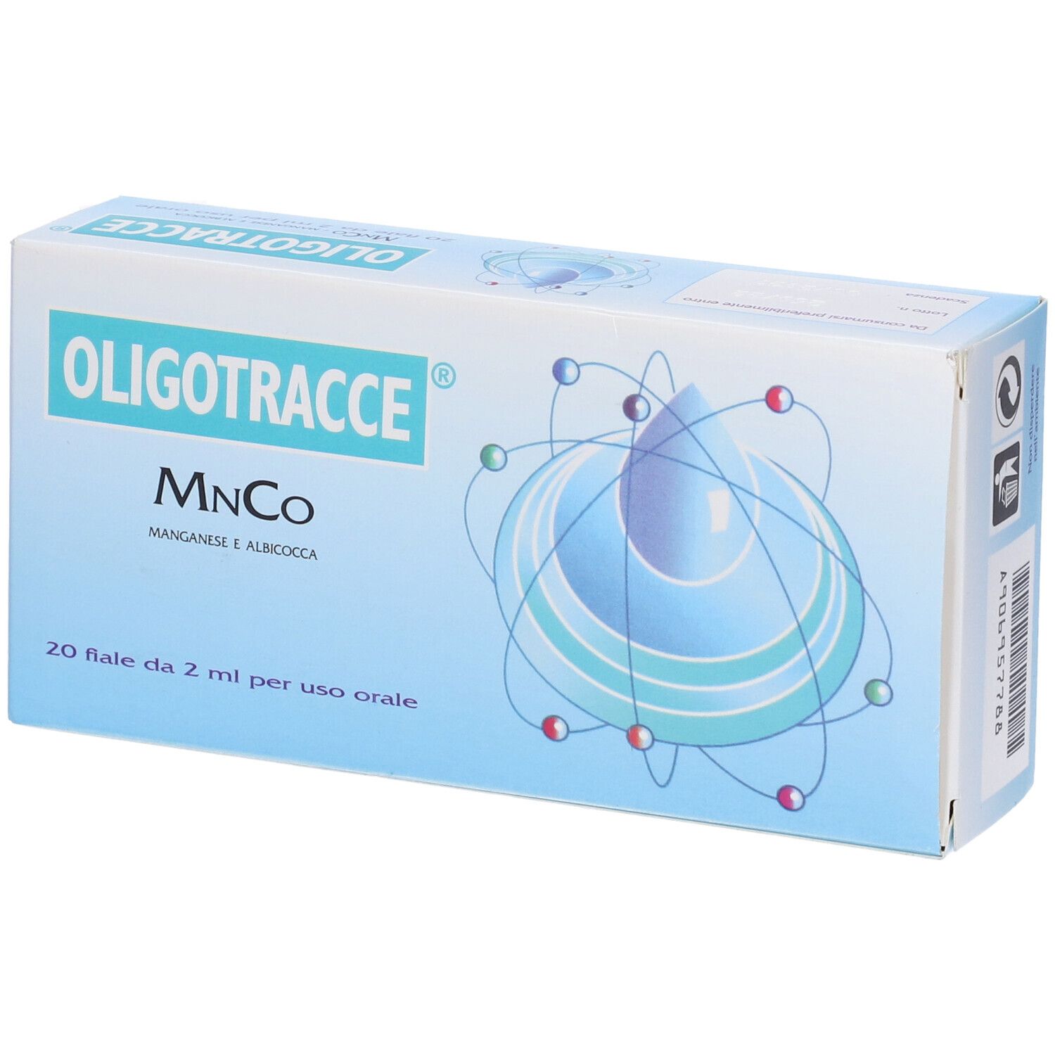 Oligotracce Manganese Cobalto 20 Fiale 2 Ml