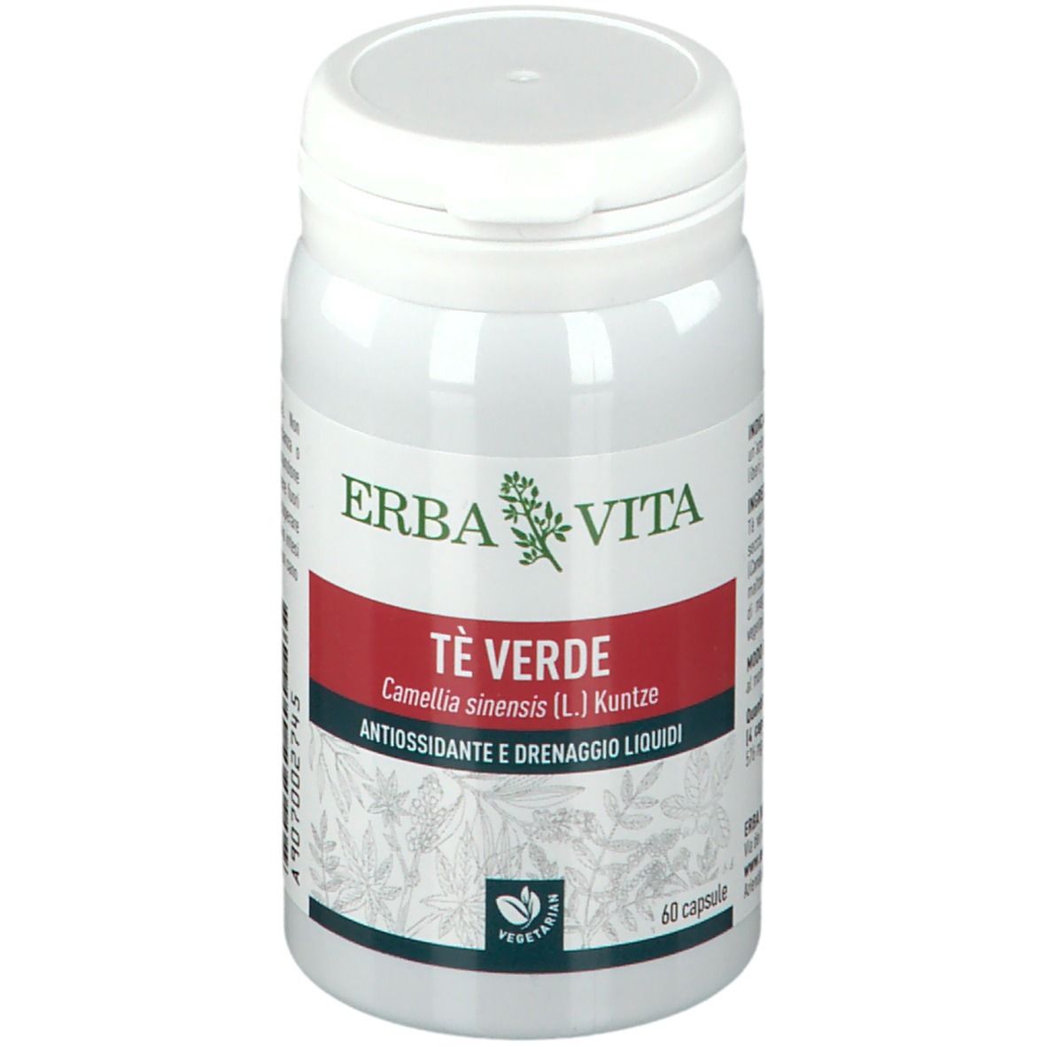 Erba Vita Verde Integratore Tè Antiossidante E Drenante, 60 Capsule - Immagine 9