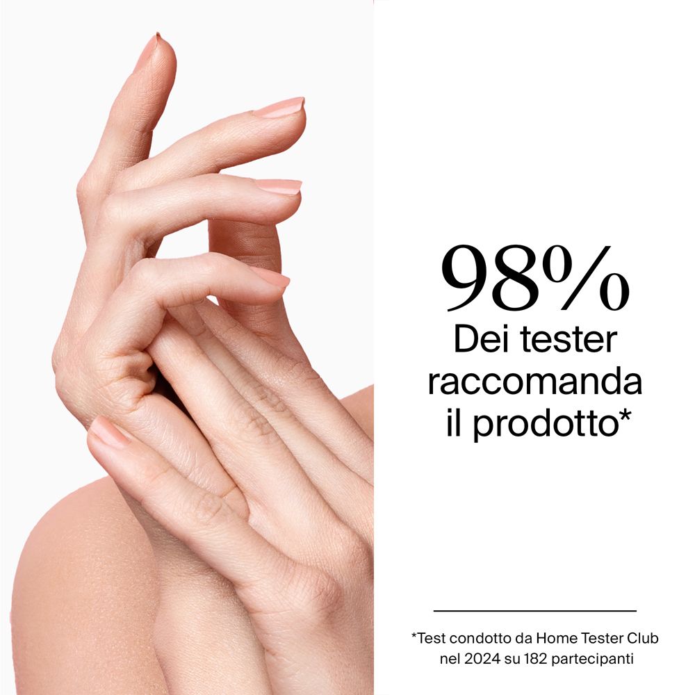 Mani con crema. Testo: 98% dei tester raccomanda il prodotto. Logo Neutrogena.