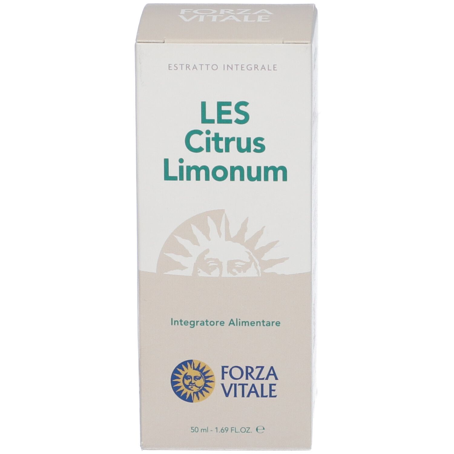 Karton mit "LES Citrus Limonum". Logo "FORZA VITALE".