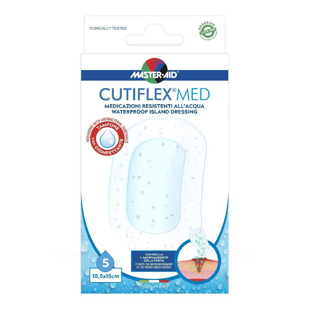 M-Aid Cutiflex MED 10,5X15 5 St Pflaster