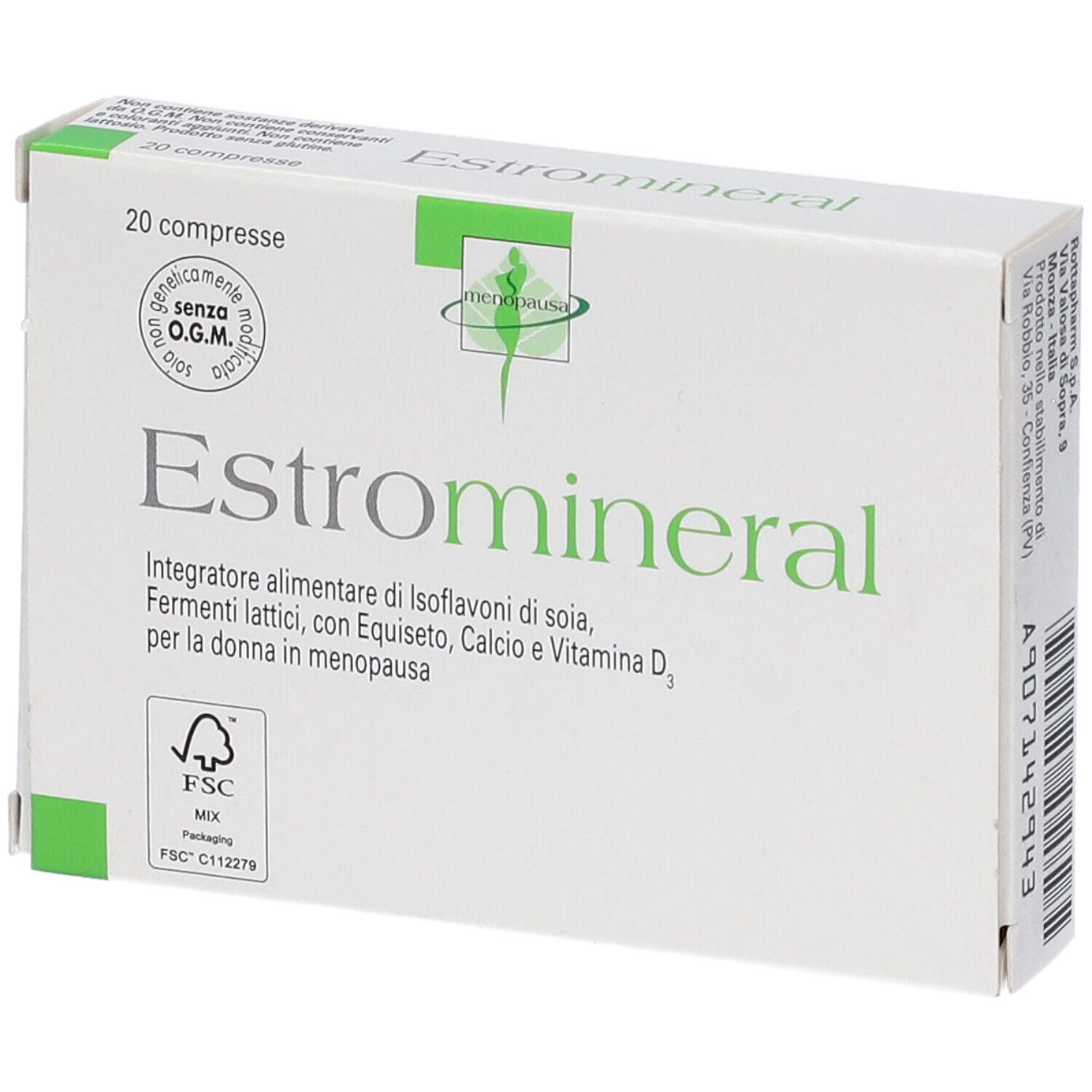 Estromineral Minerali 20 Compresse Integratore Per Disturbi Ciclo E Menopausa - Immagine 3