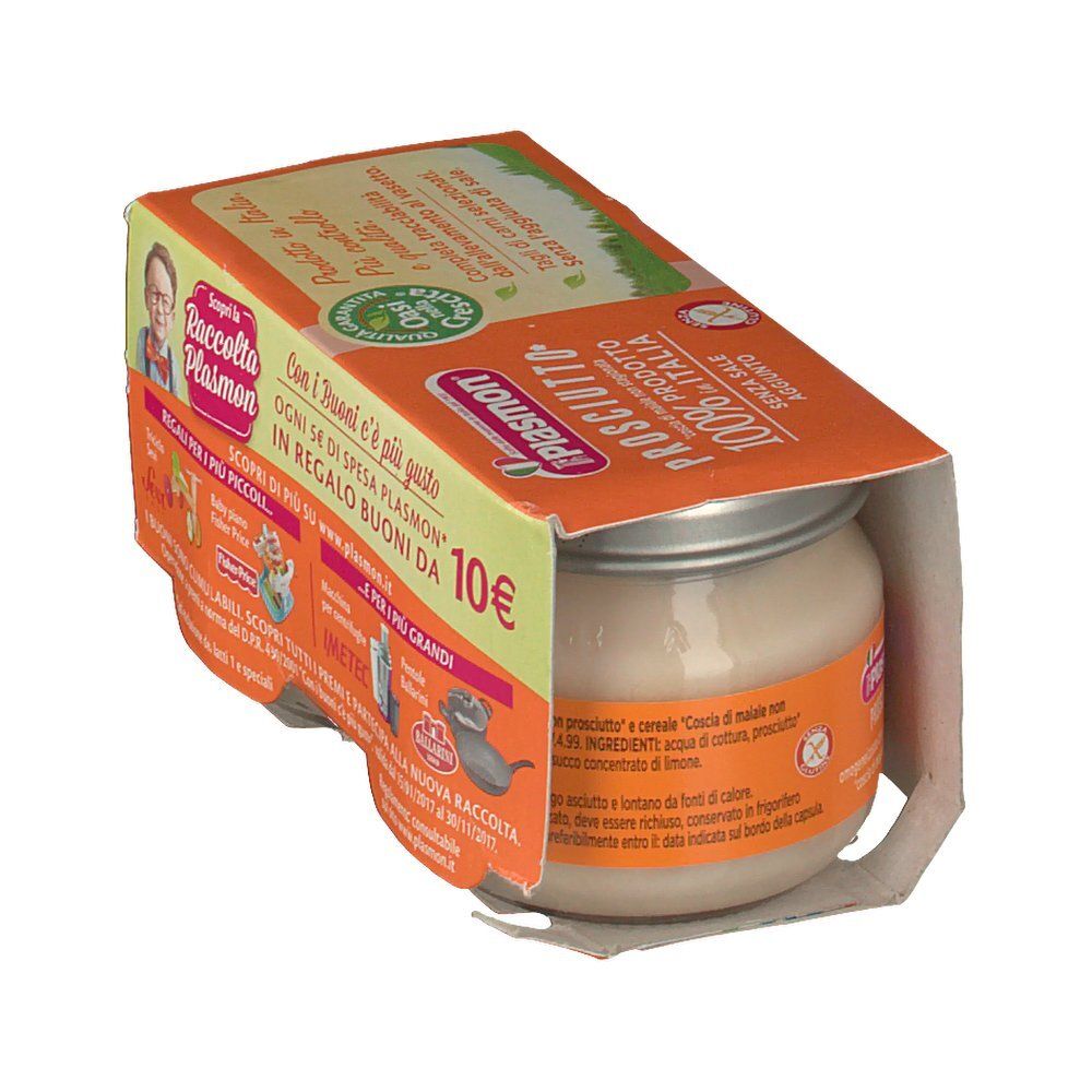 Plasmon Homogenisierter gekochter Schinken 80 G X 2 Stück Plasmon