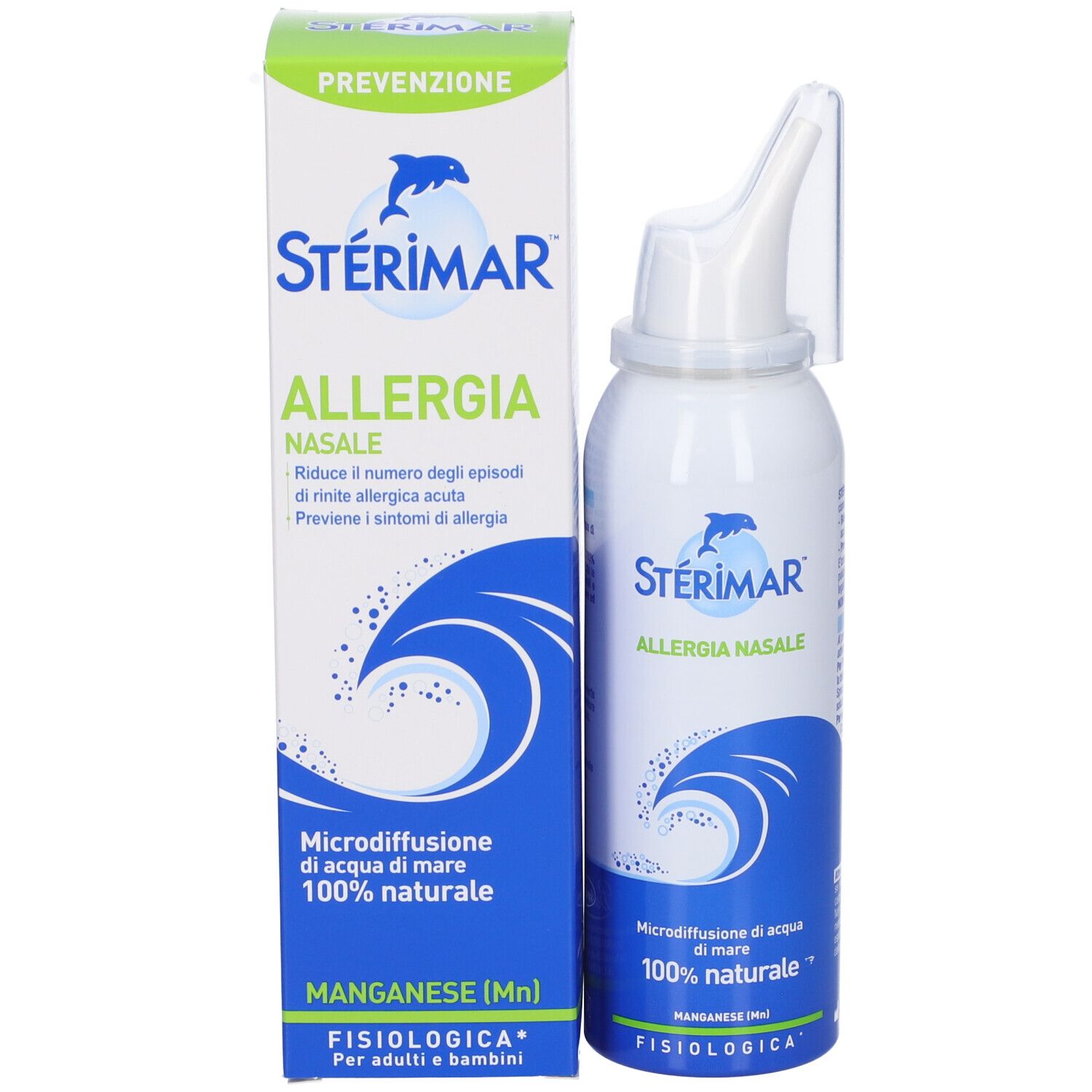 Sterimar Nasenspray mit Meerwasser für Allergie.