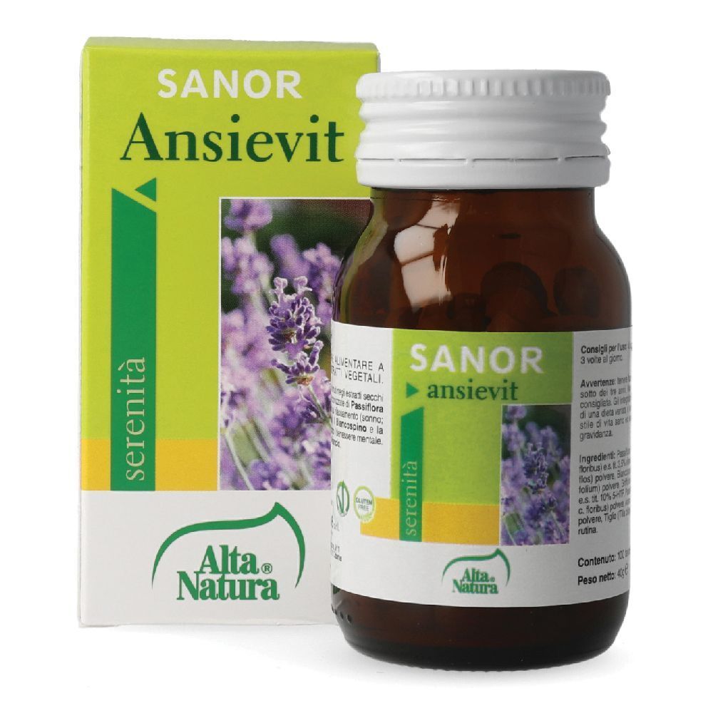 Alta Natura Lavanda Sanor Ansievit 100 Tavolette 400 Mg - Immagine 4