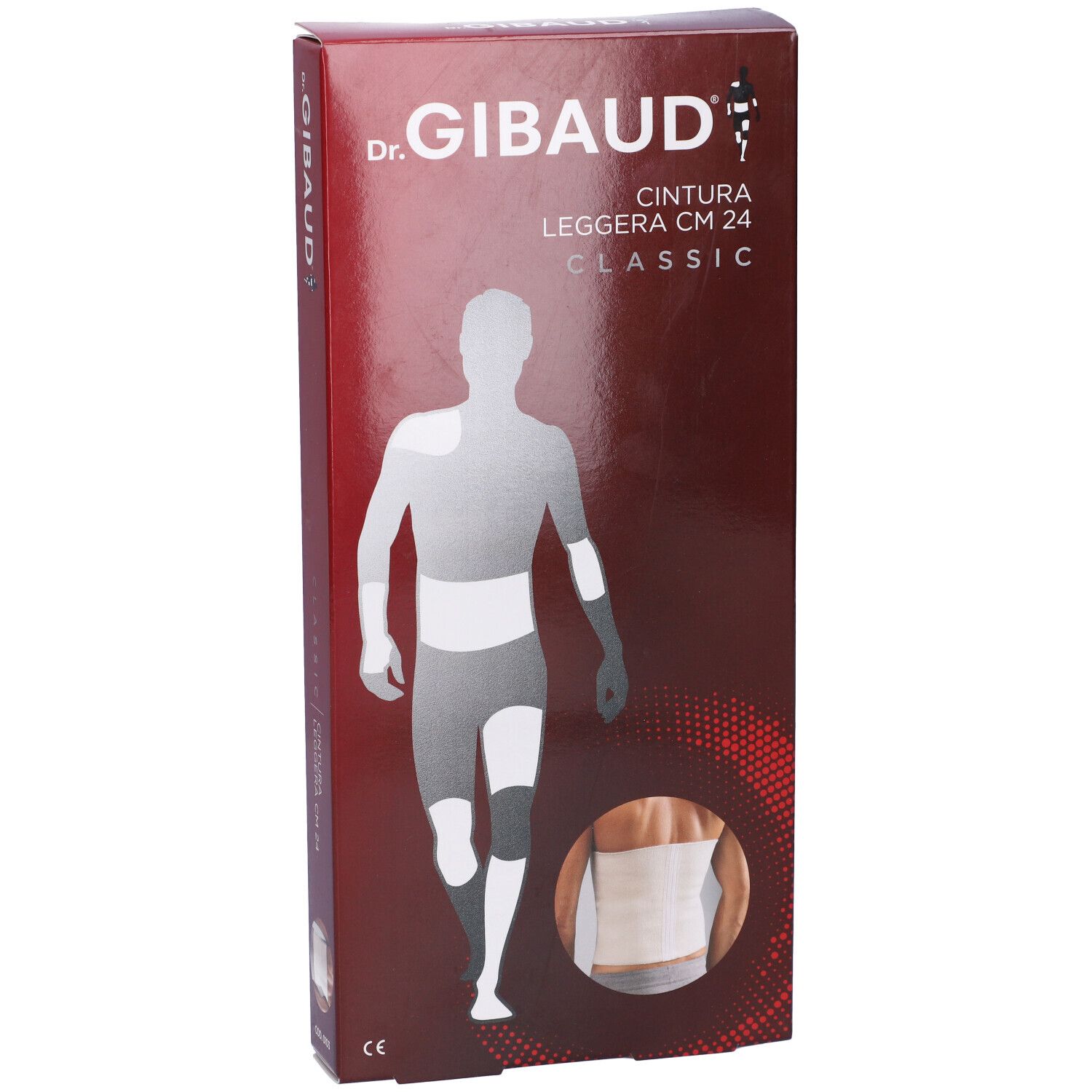 Confezione Dr. Gibaud. Nome del prodotto e rappresentazione schematica del corpo.