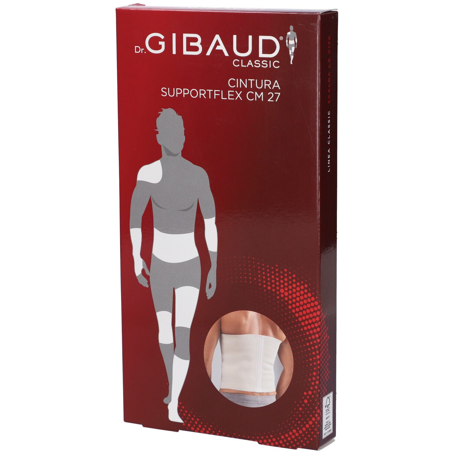 Dr. Gibaud Linea Termoterapica - Cintura Antireumatica Supportflex cm 27 Cod.0106 - Taglia U (Circonf. Vita 106-120 cm) - Immagine 8