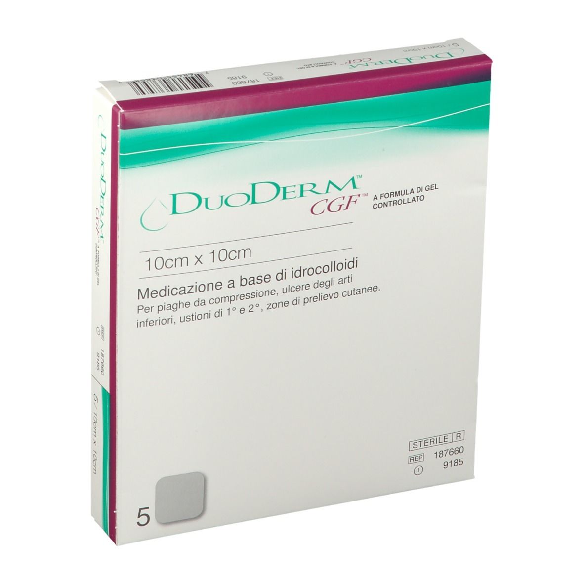 Duoderm CGF 10X10 5PZ 9185 5 St Kompressen