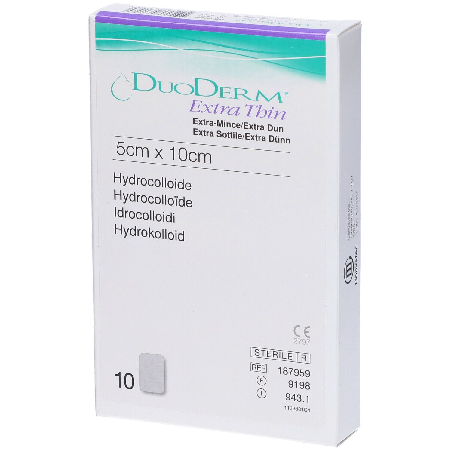 Duoderm EX S 10Medic 10X5 9198 10 St Pflaster transdermal