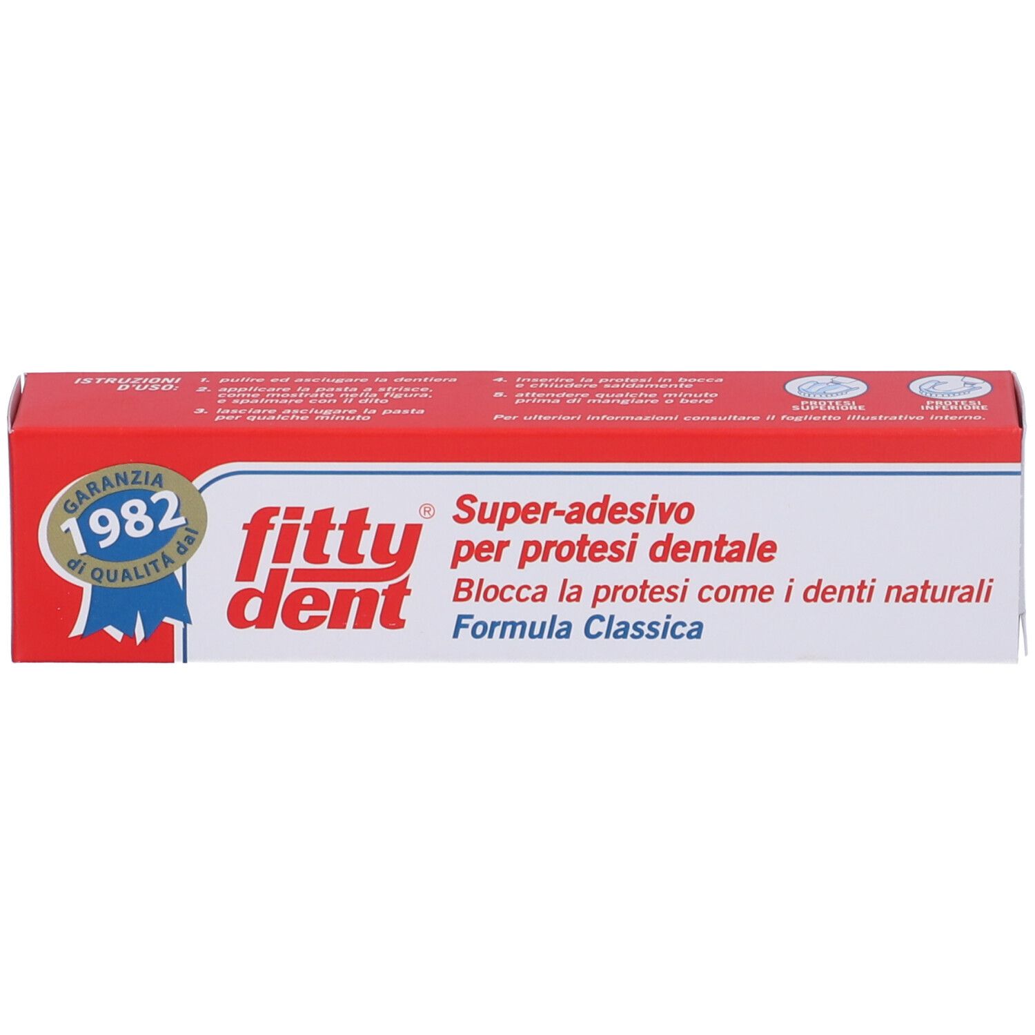 FittyDent Super-Adhäsiv für Zahnprothesen, klassische Formel.