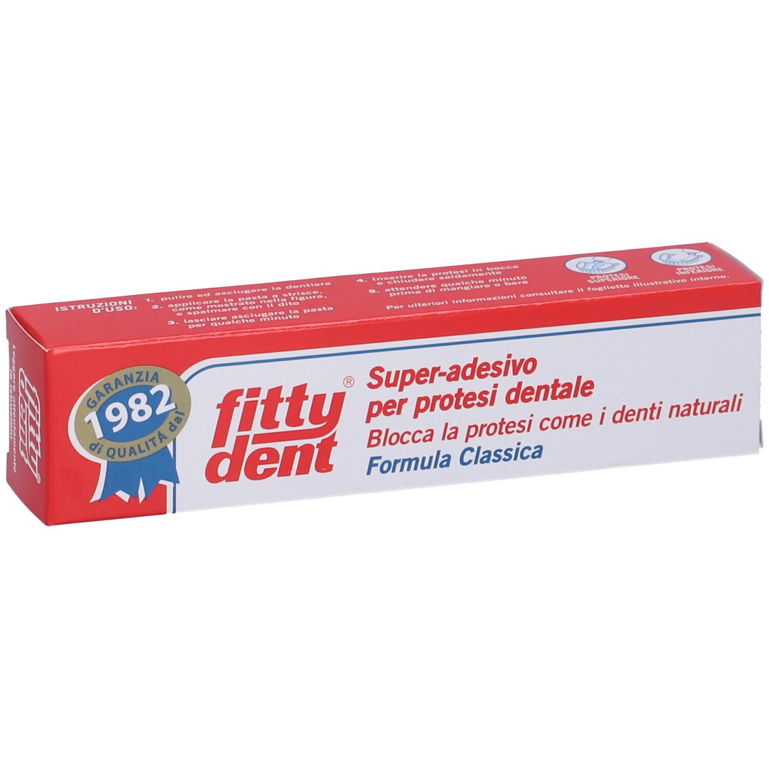 FittyDent Super-Adhäsiv für Zahnprothesen, klassische Formel, 40g.