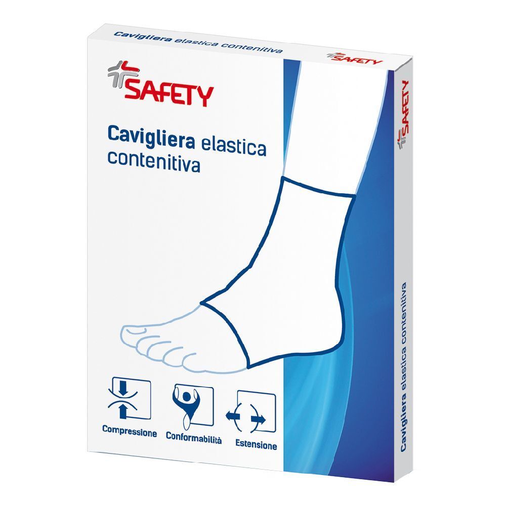 Safety Cavigliera Elastica Colore Ocra Taglia M
