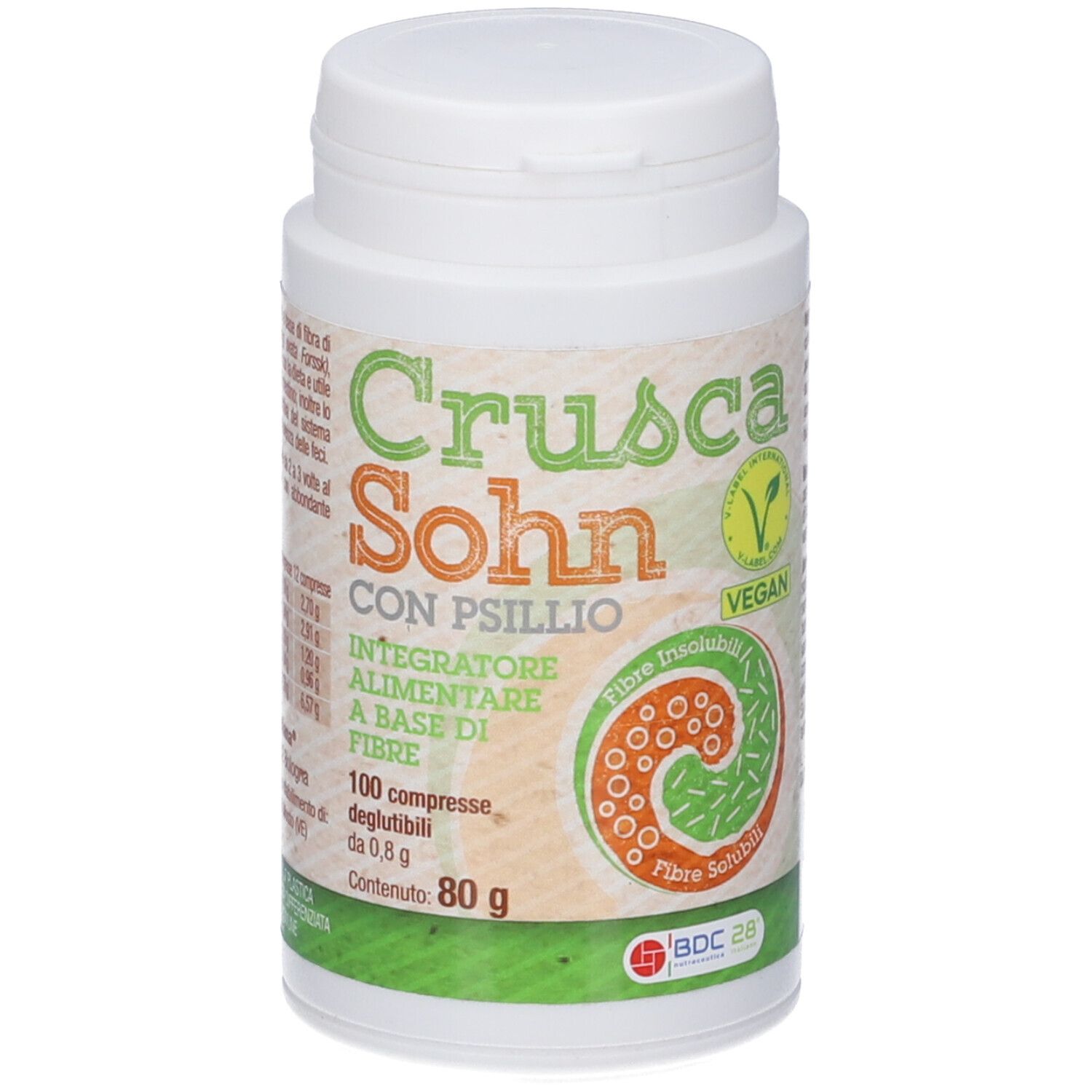 Marco Antonetto Crusca Sohn Integratore Intestinale Fibra 100 Compresse - Immagine 11