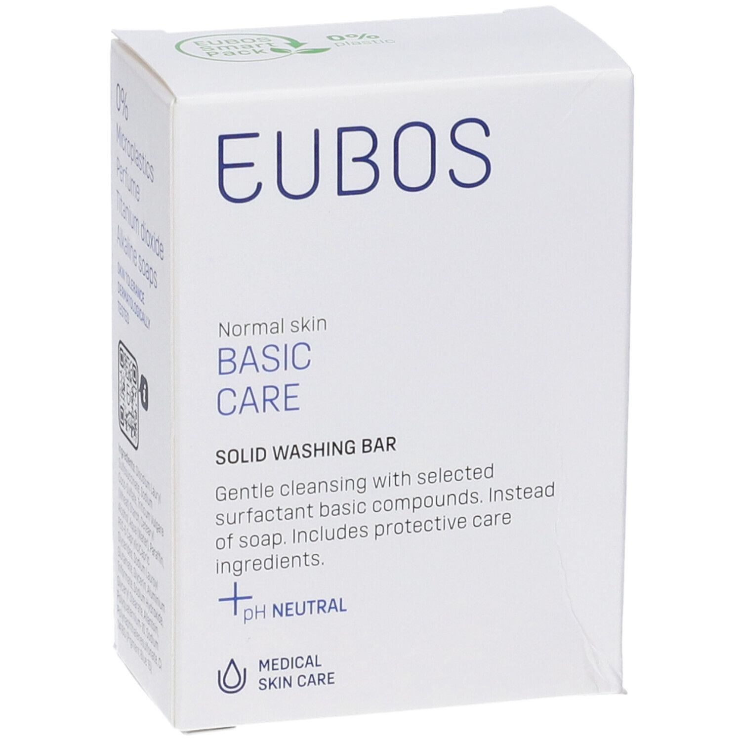 EUBOS BASIC CARE feste Waschstück für normale Haut. pH-neutral, medizinische Hautpflege.