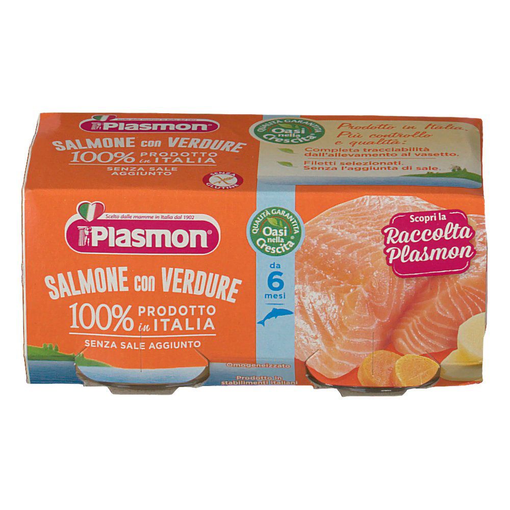 Omogeneizzato Salmone E Verdure | 24 Vasetti Da 80g | Da 6 Mesi - Foto 3